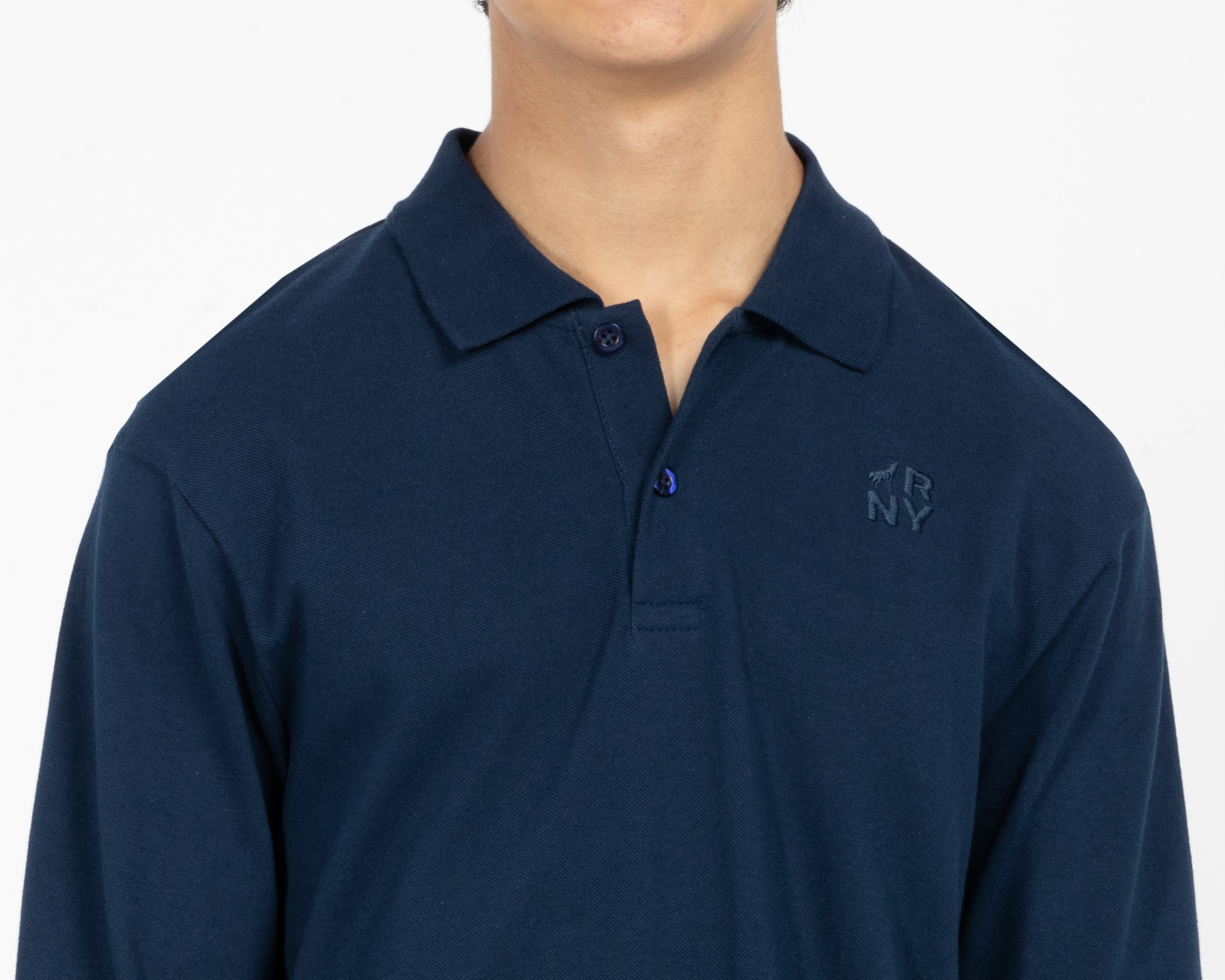 Foto 4 | Foto 4 | Playera Polo Refill Manga Larga Azul Marino para Niño