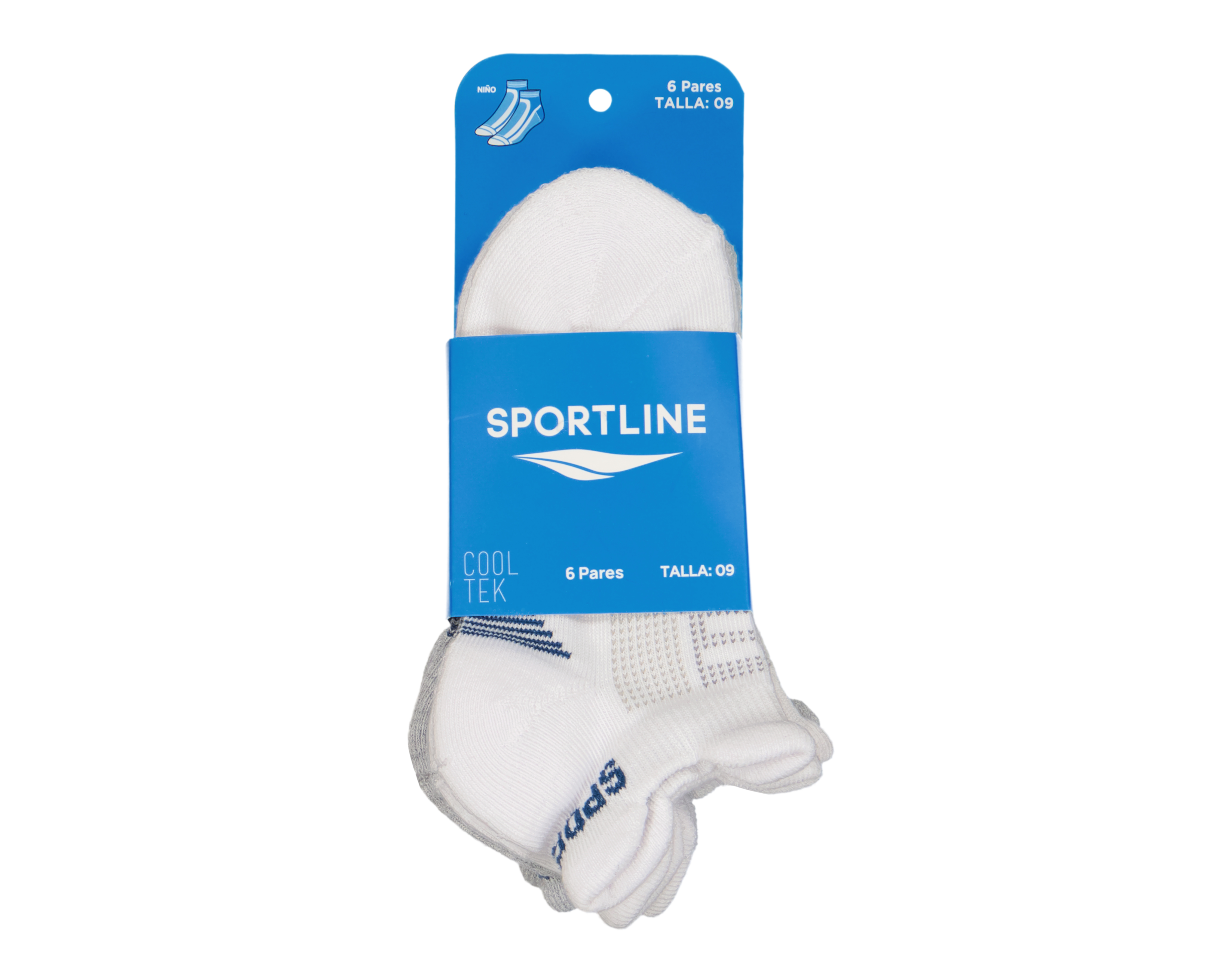 Foto 4 pulgar | Foto 3 | Calcetines Deportivos Sportline para Niño 6 Pares