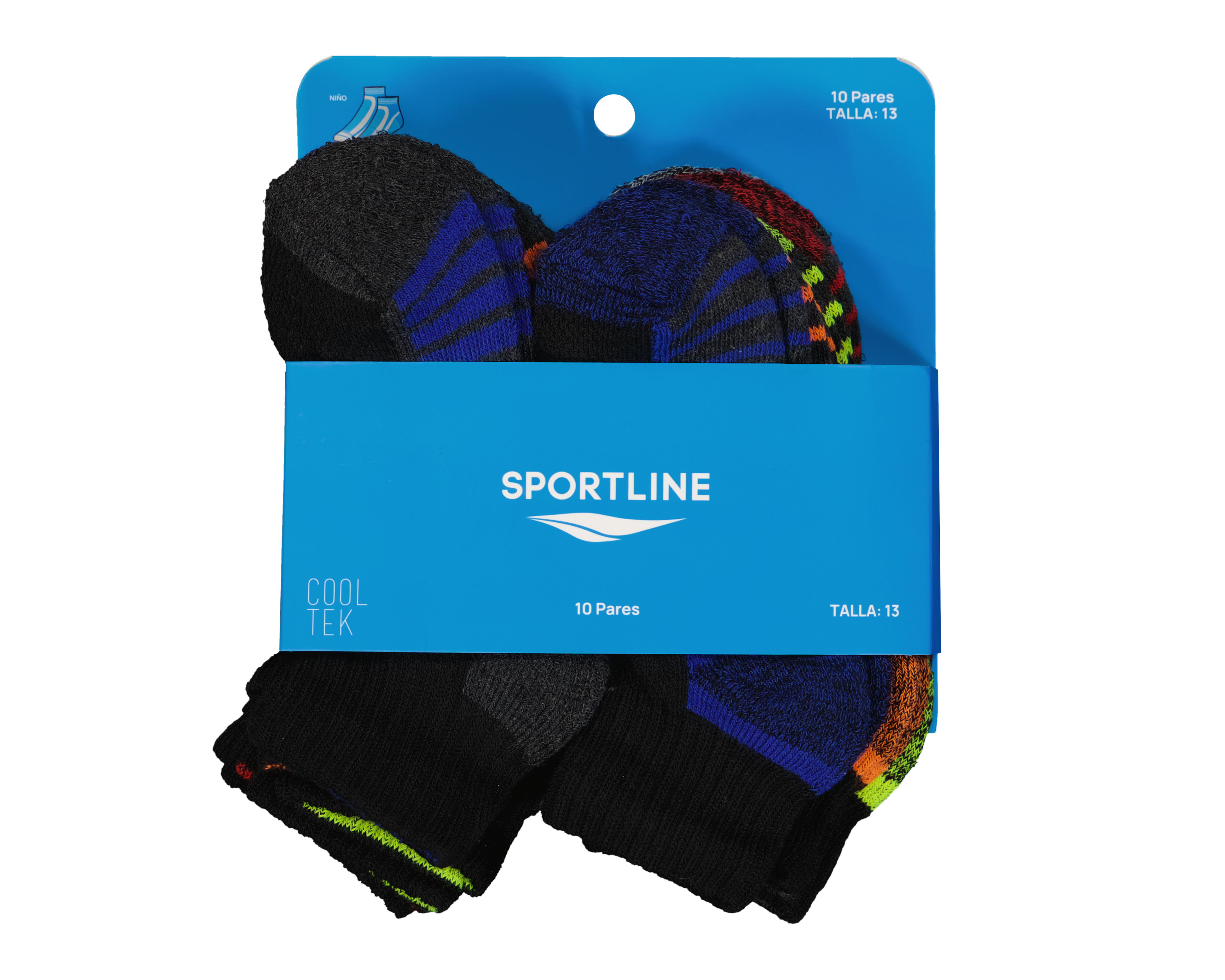 Foto 4 pulgar | Foto 3 | Calcetas Deportivas Sportline para Niño 10 Pares