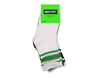 Foto 3 | Foto 3 | Calcetas Tobilleras Neo*City para Niño 6 Pares