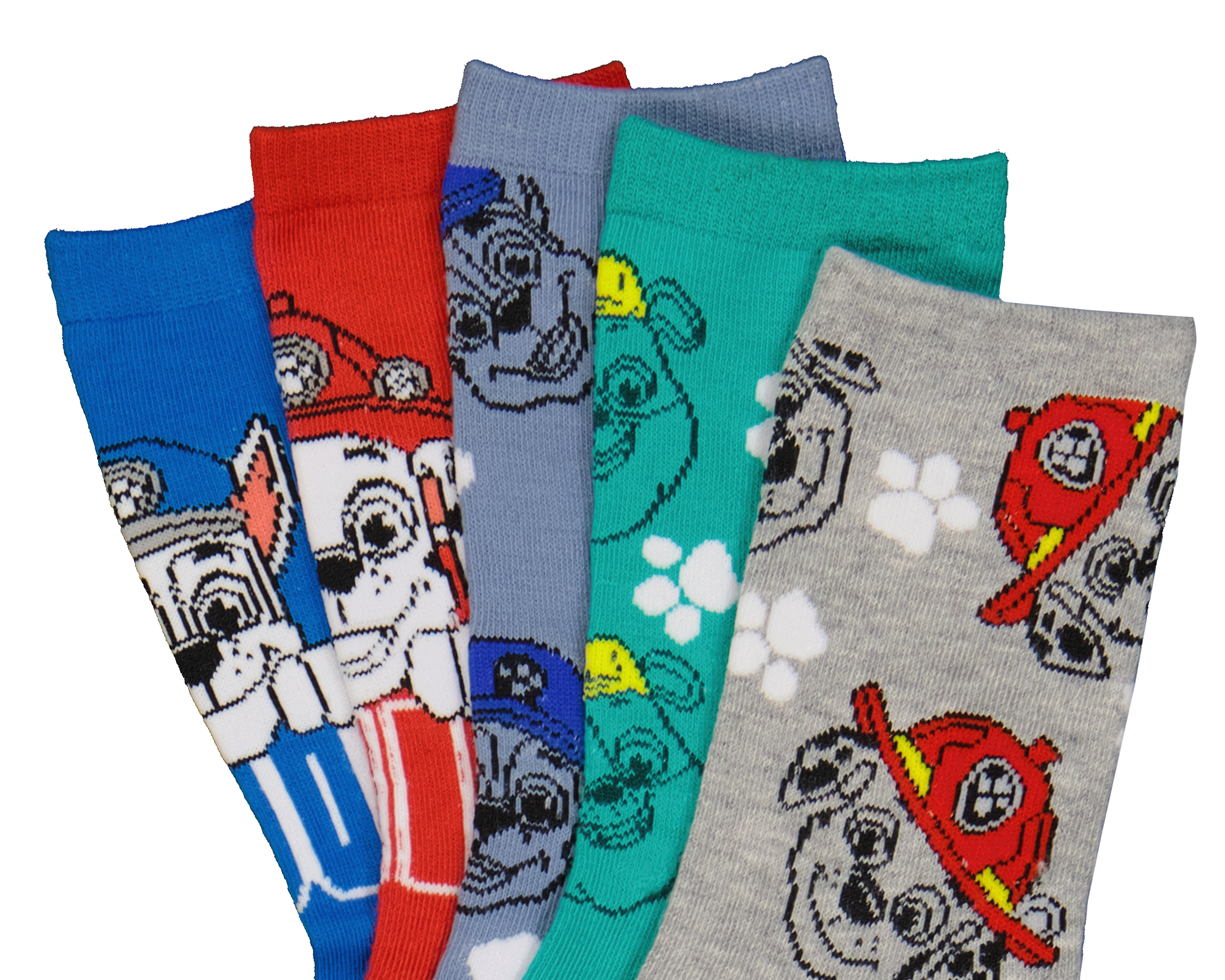 Foto 2 | Foto 2 | Calcetas Largas Paw Patrol para Niño 5 Pares