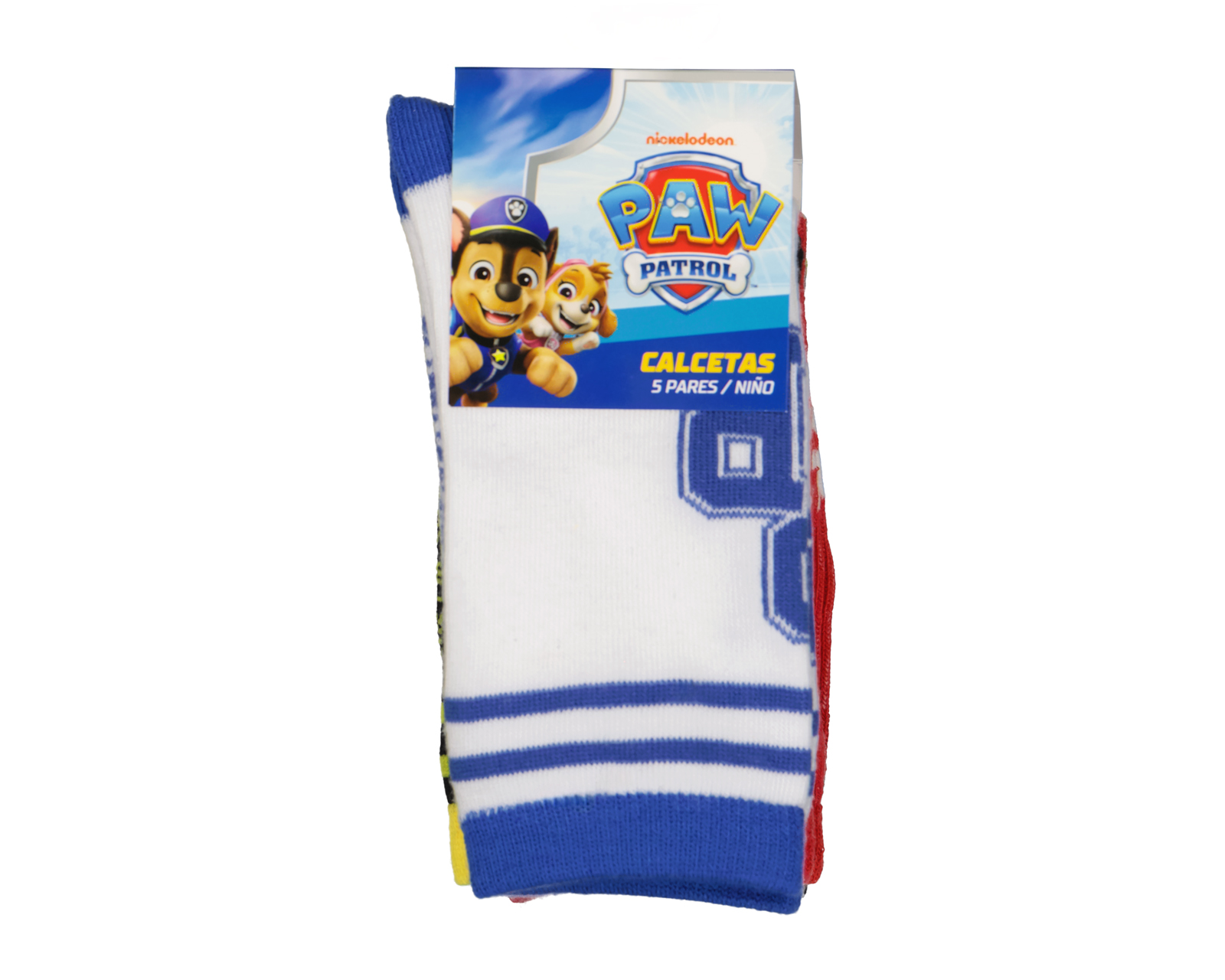 Foto 3 | Foto 3 | Calcetas Largas Paw Patrol para Niño 5 Pares