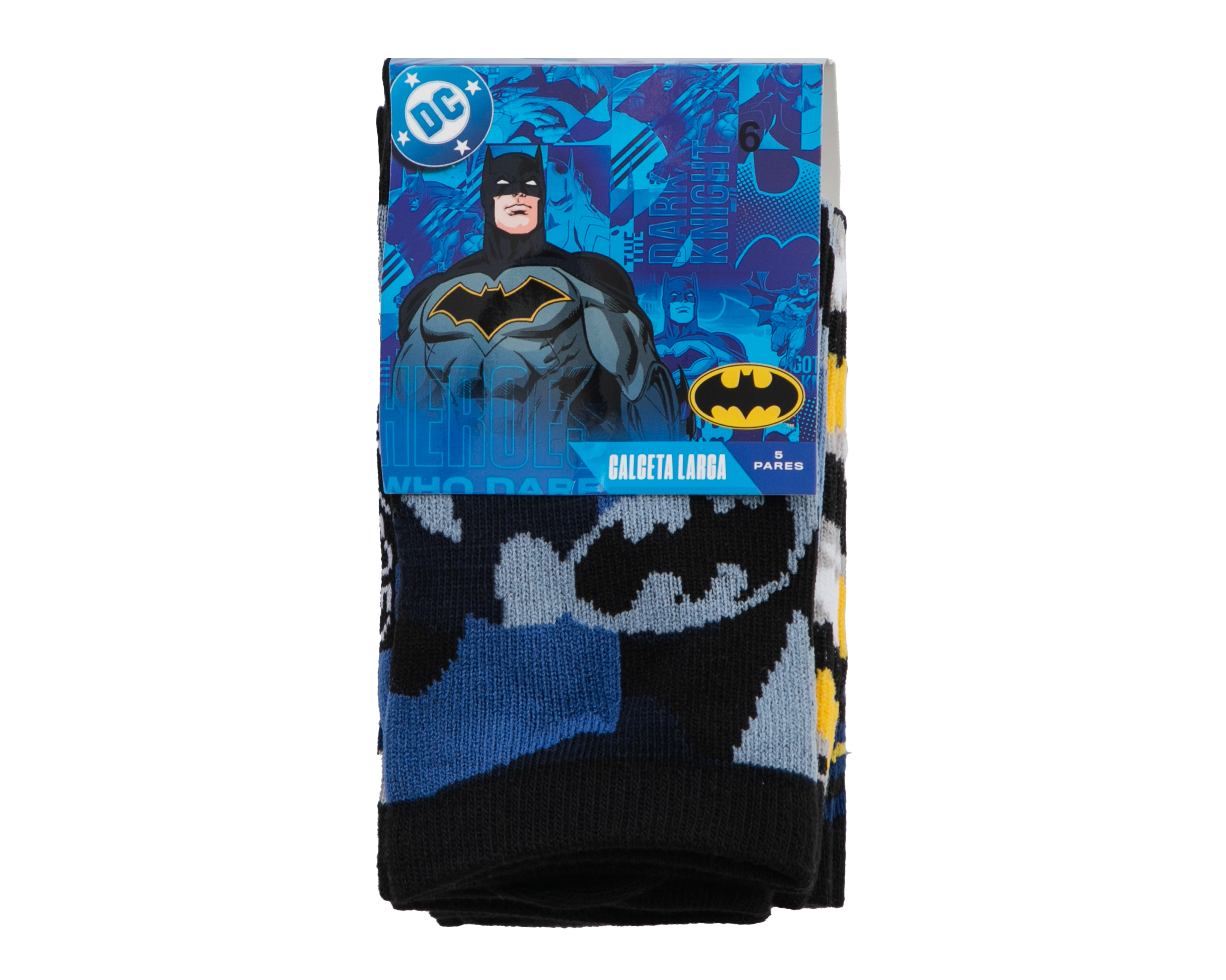 Foto 3 | Foto 3 | Calcetas Largas Batman para Niño 5 Pares