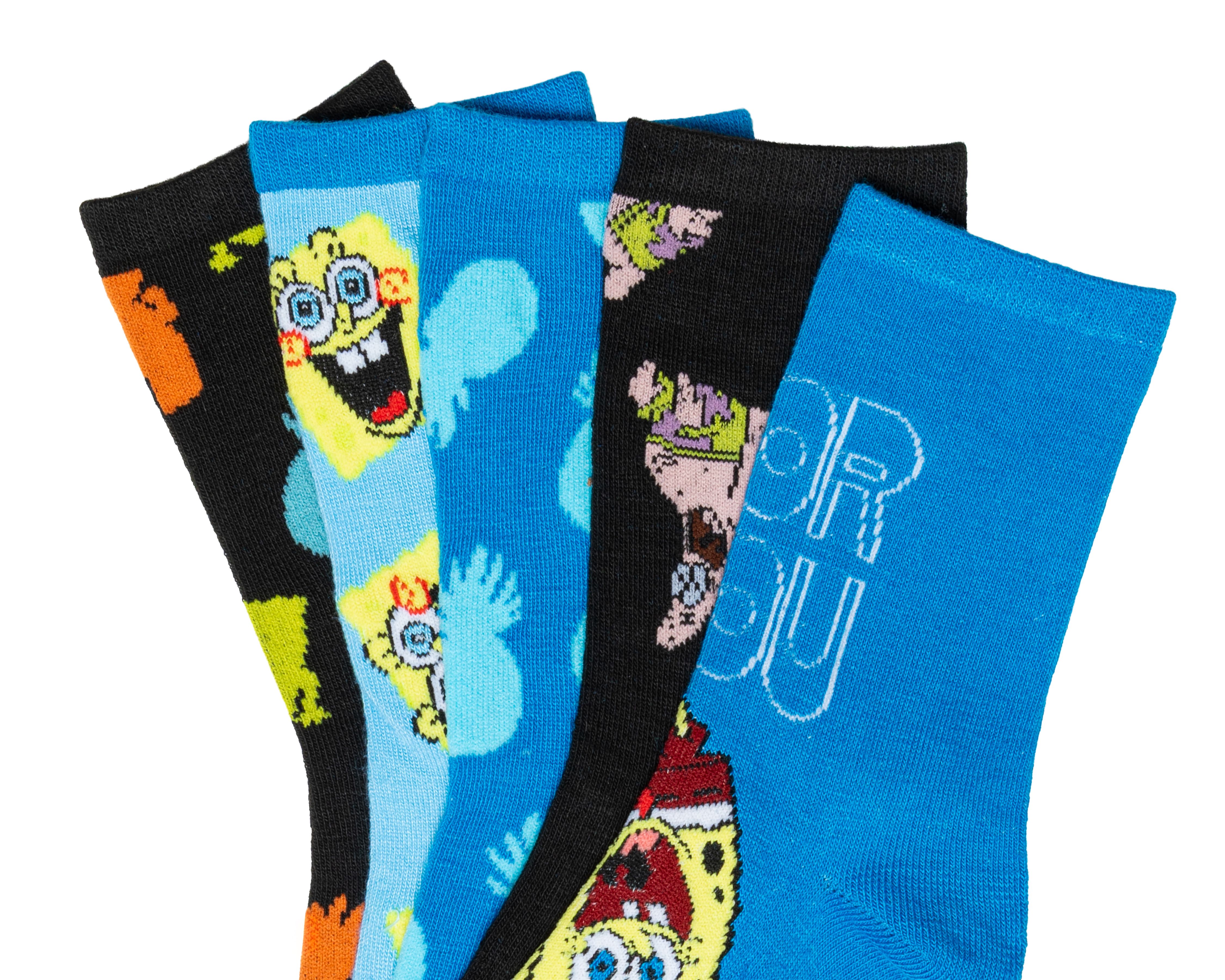 Foto 3 pulgar | Foto 2 | Calcetas Largas Bob Esponja para Niño 5 Pares