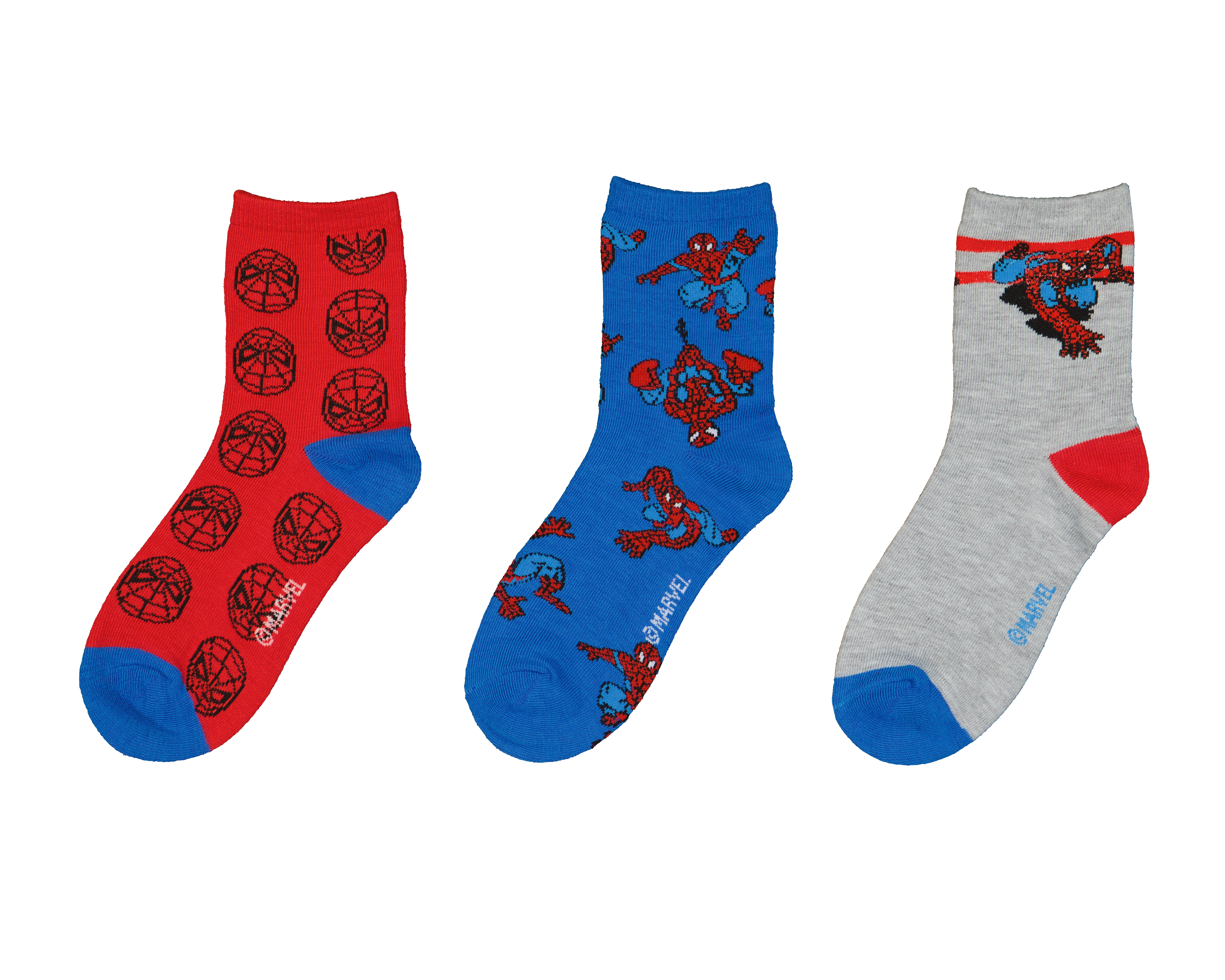 Foto 2 pulgar | Foto 1 | Calcetas Largas Marvel Spider-Man para Niño 3 Pares