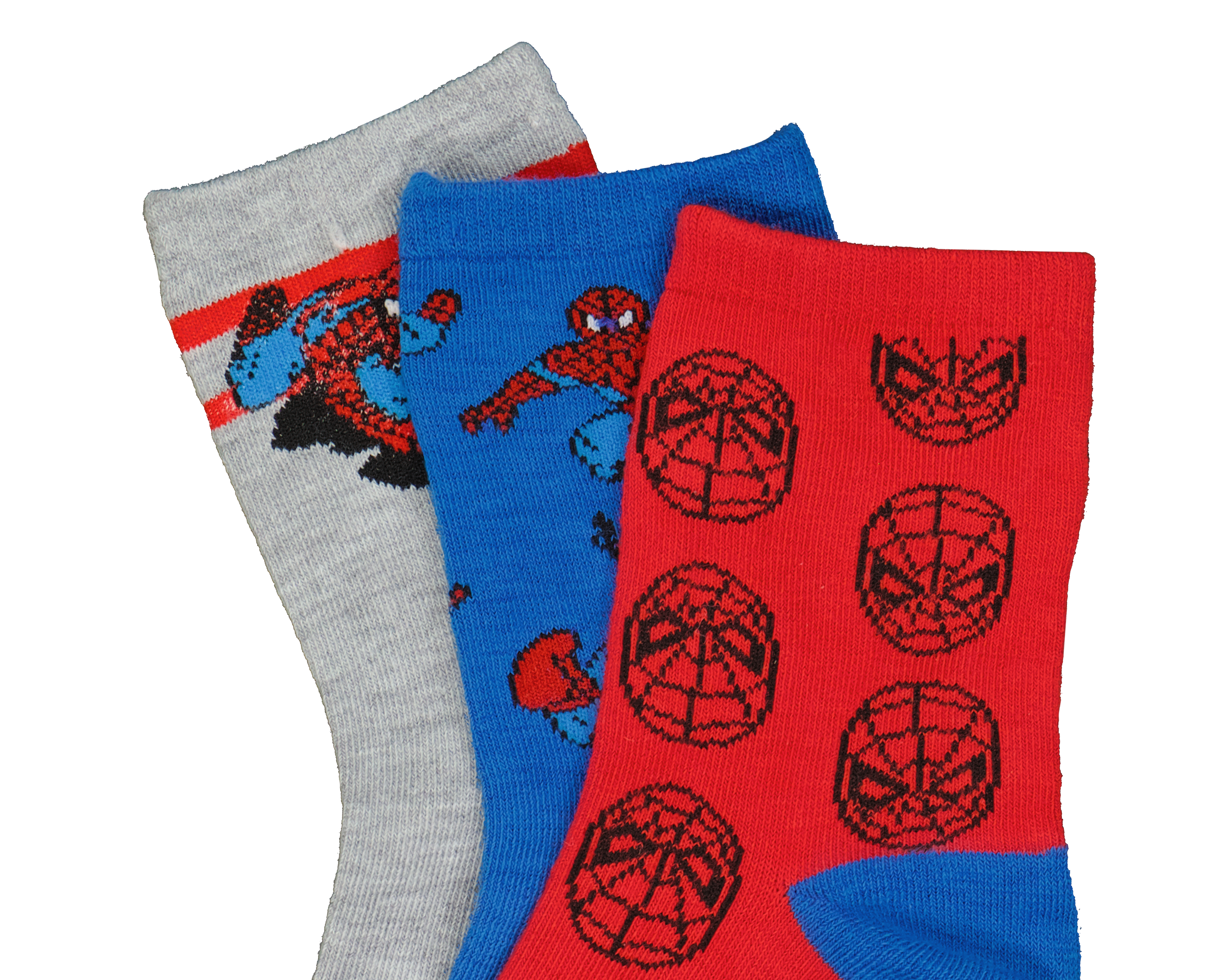 Foto 3 pulgar | Foto 2 | Calcetas Largas Marvel Spider-Man para Niño 3 Pares