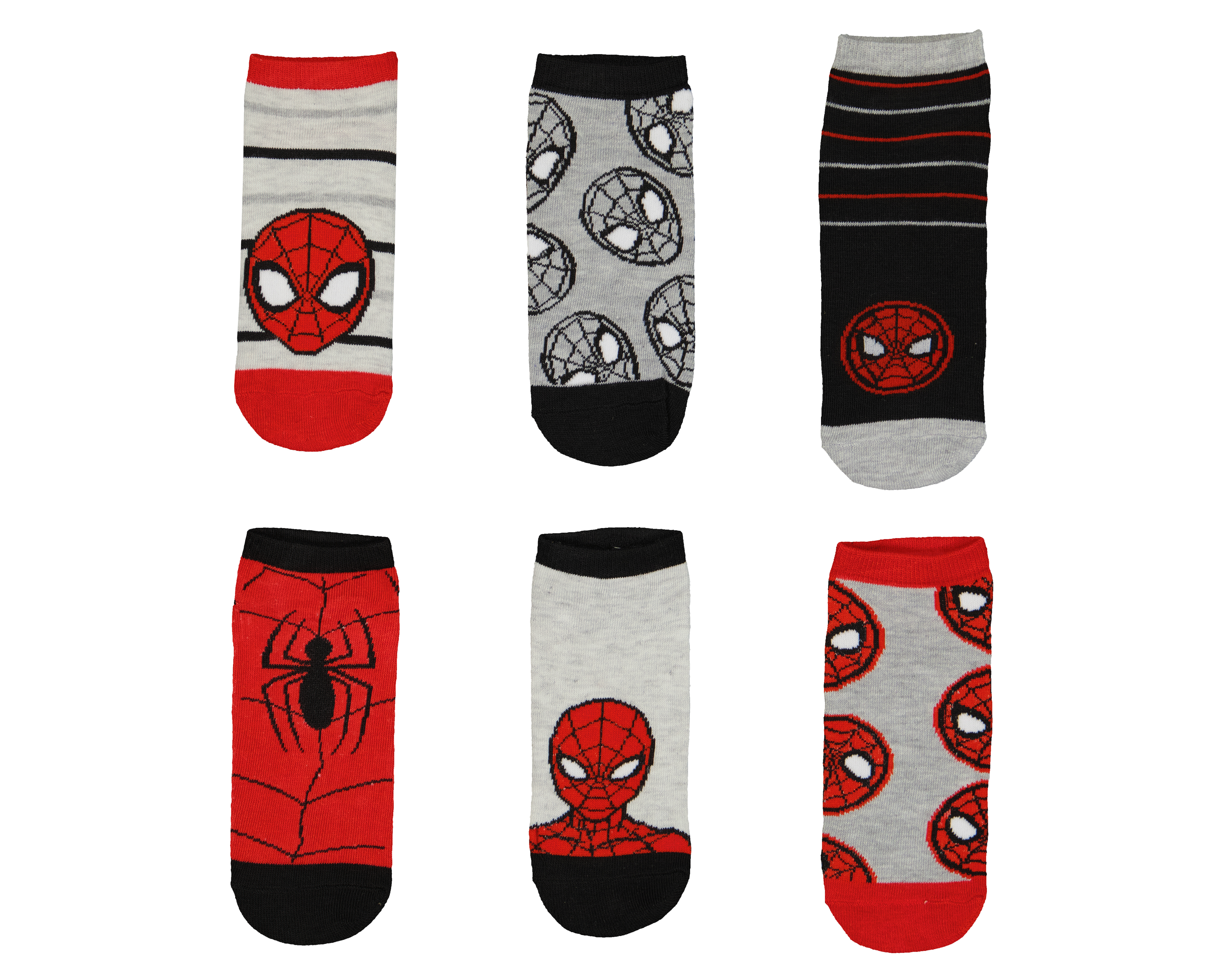 Calcetas Cortas Marvel Spider-Man para Niño 6 Pares