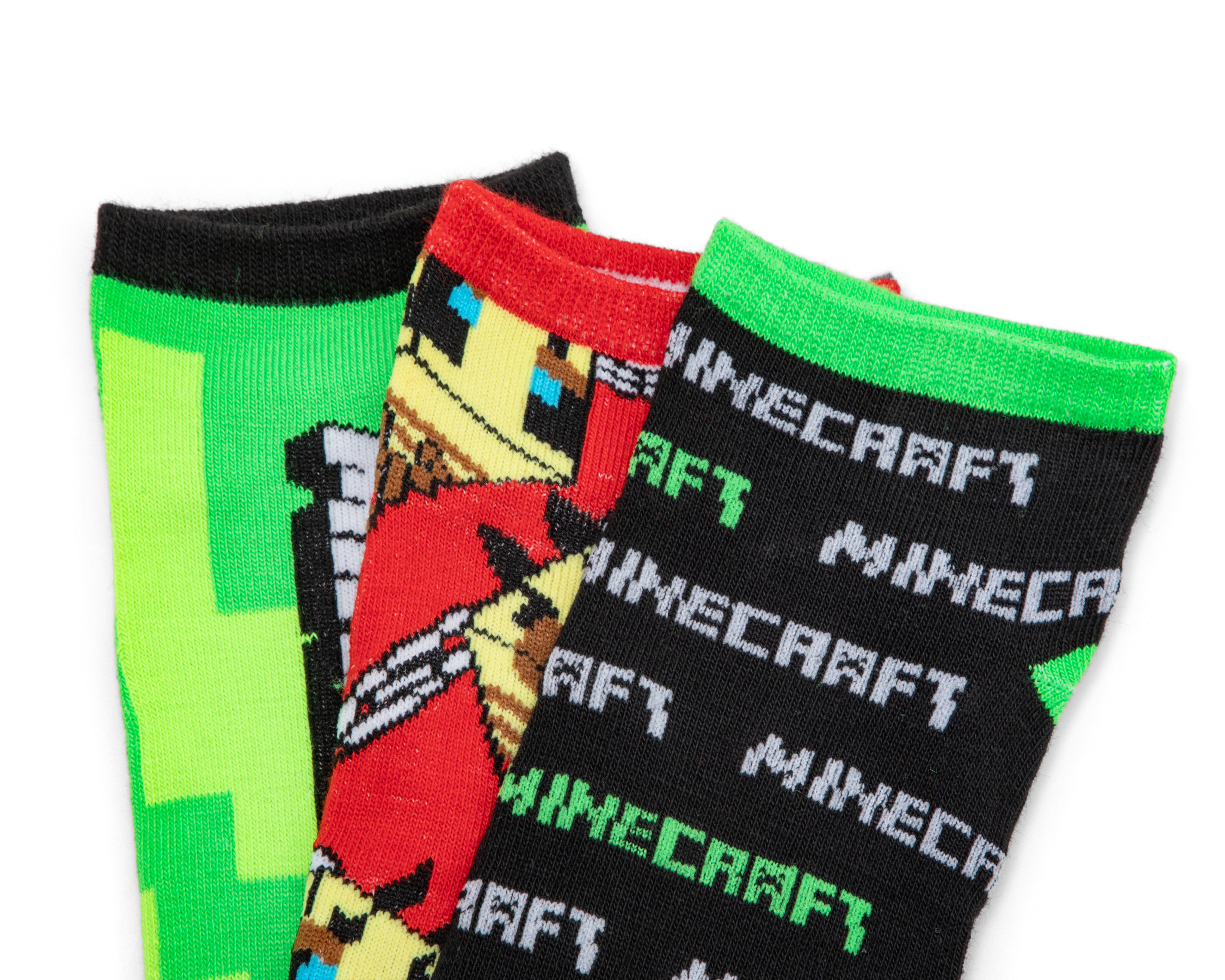 Foto 3 pulgar | Foto 2 | Calcetas Tines Minecraft para Niño 3 Pares