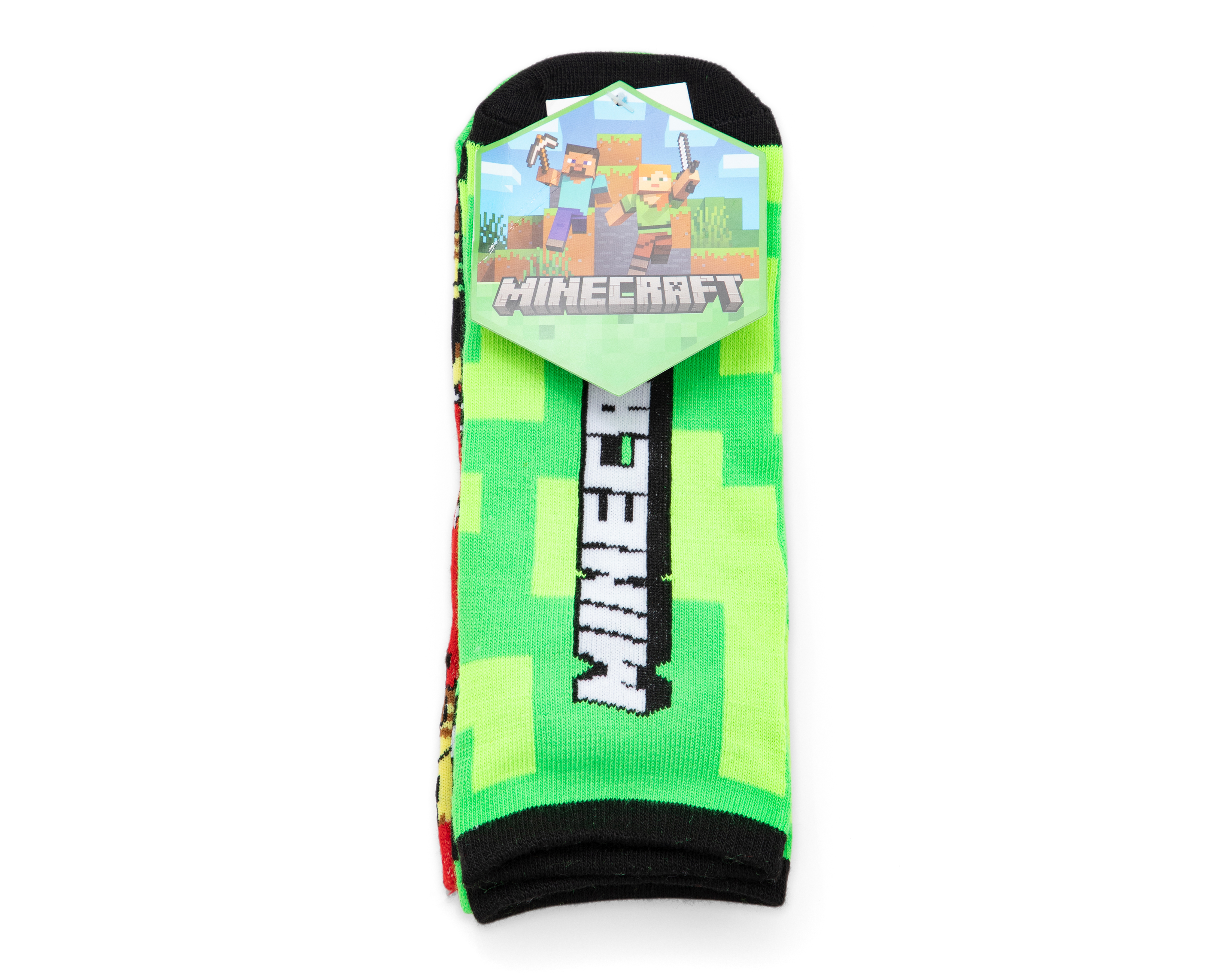 Foto 4 pulgar | Foto 3 | Calcetas Tines Minecraft para Niño 3 Pares