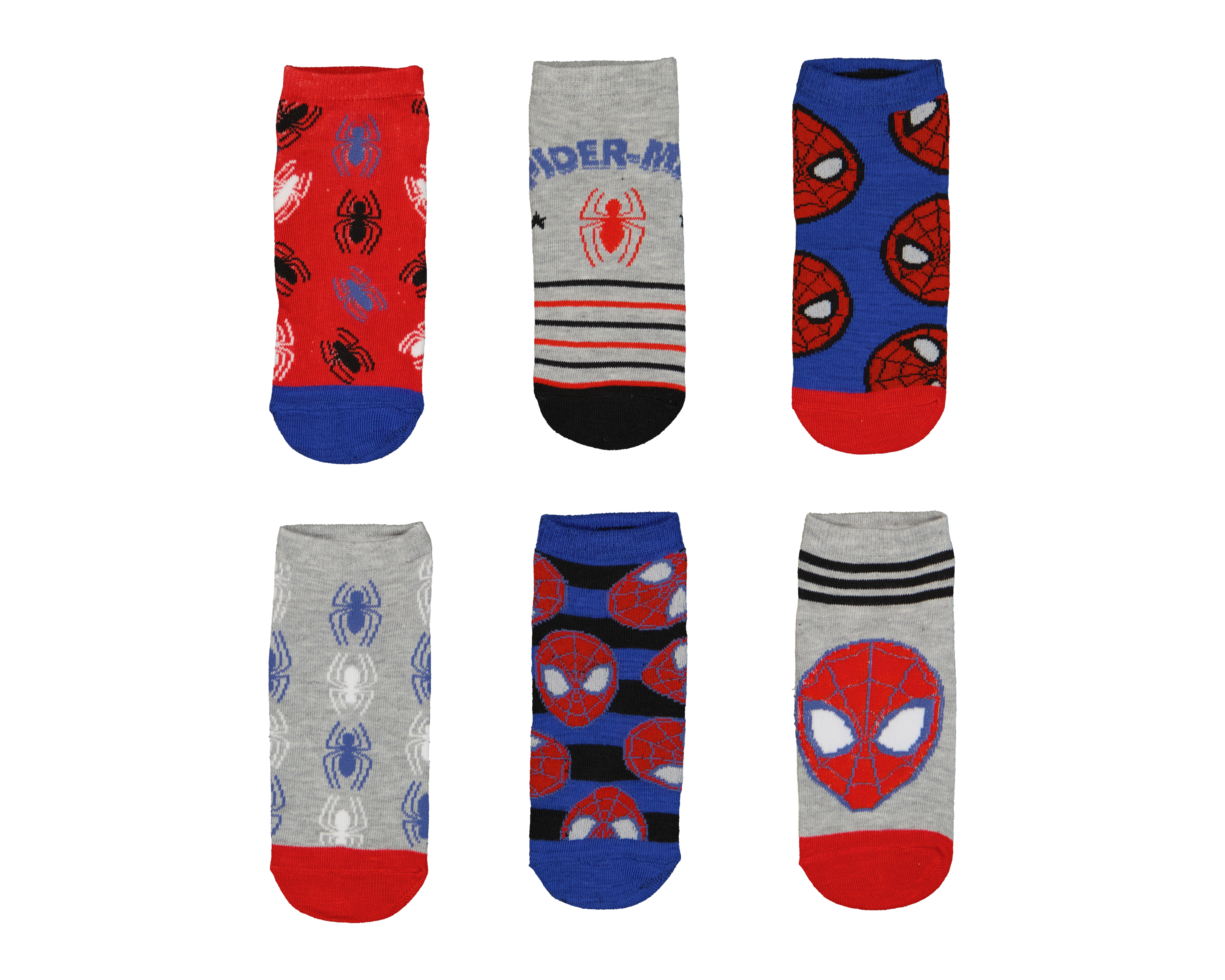 Foto 2 pulgar | Foto 1 | Calcetas Cortas Marvel Spider-Man para Niño 6 Pares