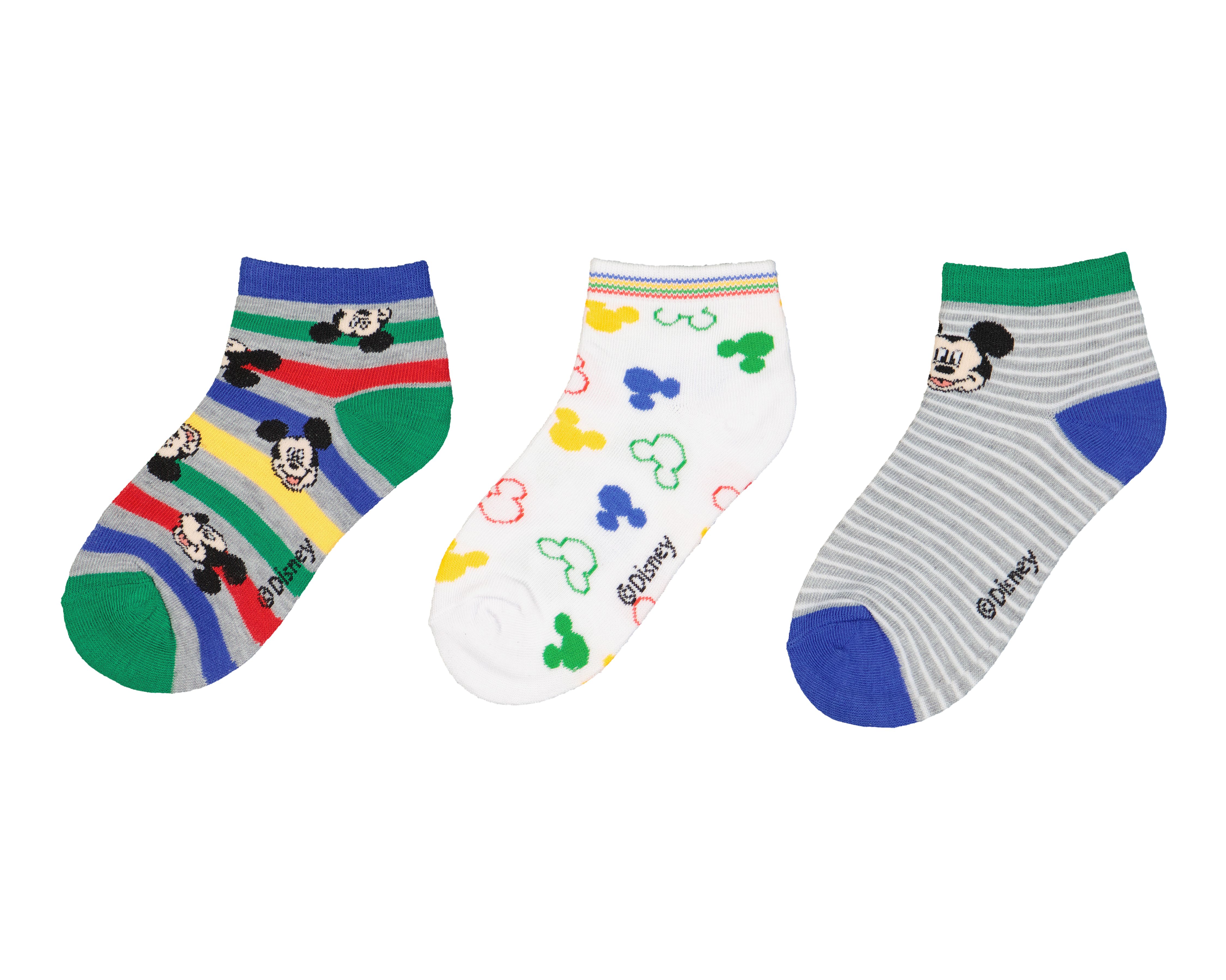 Calcetas Disney Mickey Mouse para Niño 3 Pares
