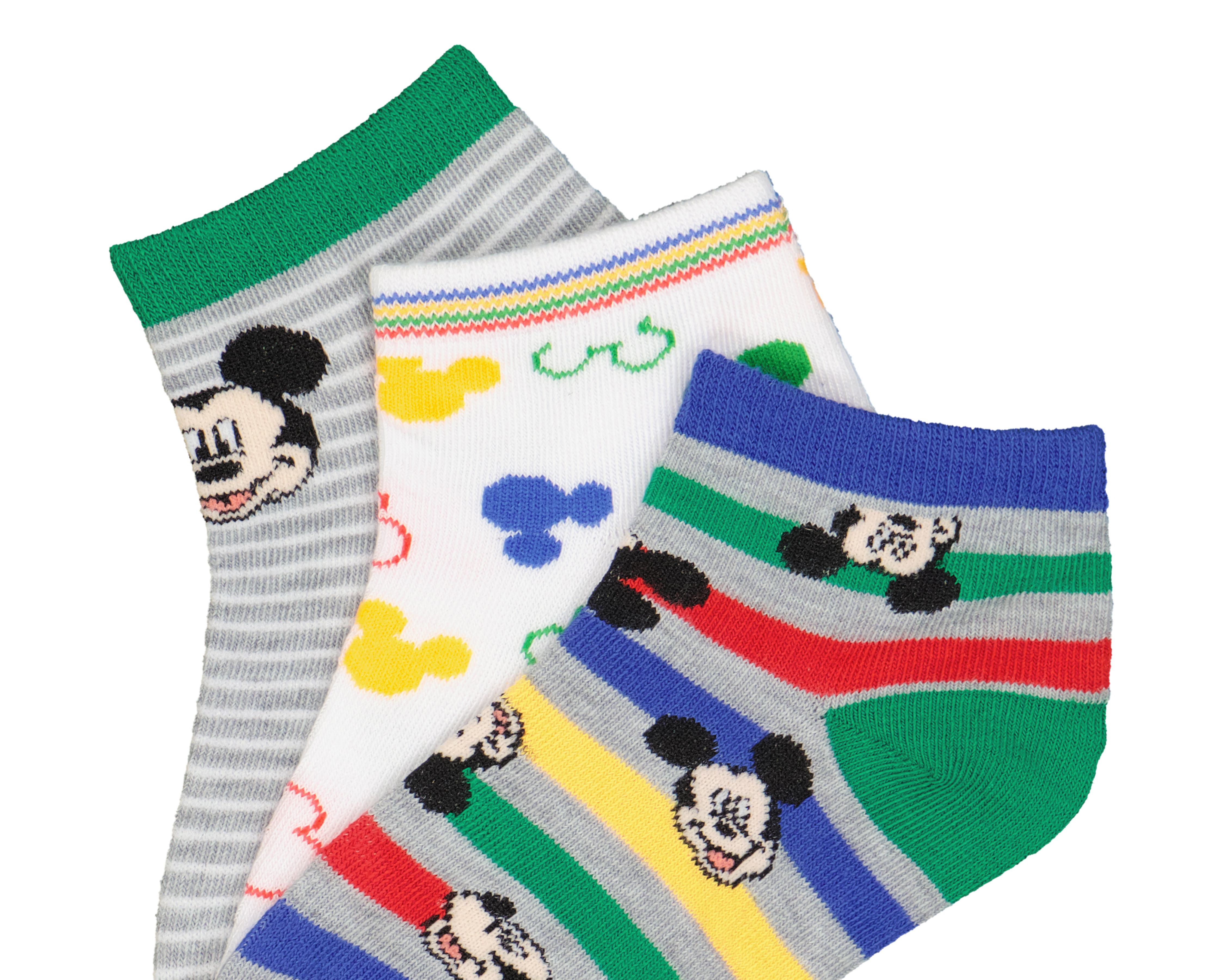 Foto 3 pulgar | Foto 2 | Calcetas Disney Mickey Mouse para Niño 3 Pares