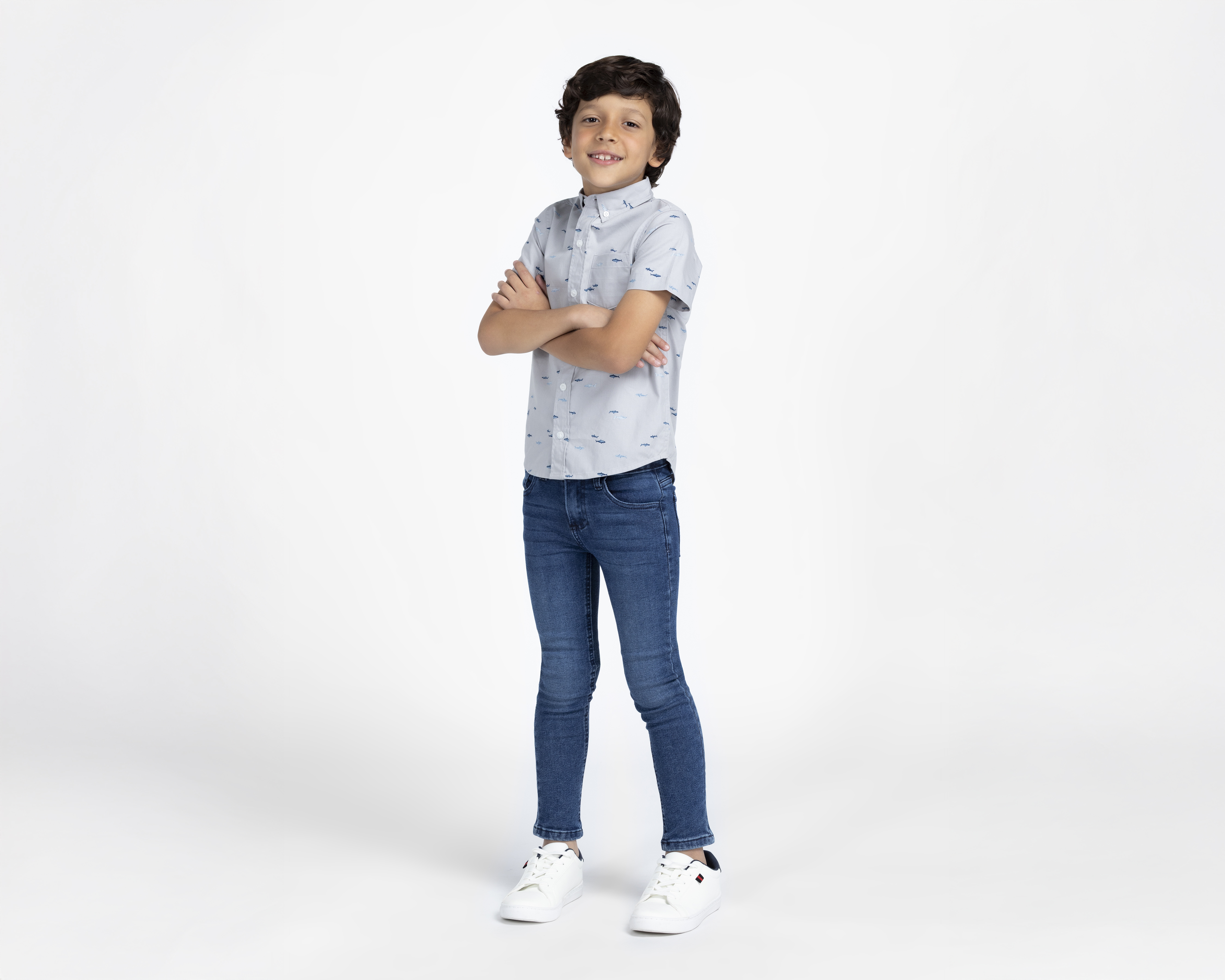 Foto 2 | Foto 2 | Camisa de Cuello Americano Azul Refill para Niño