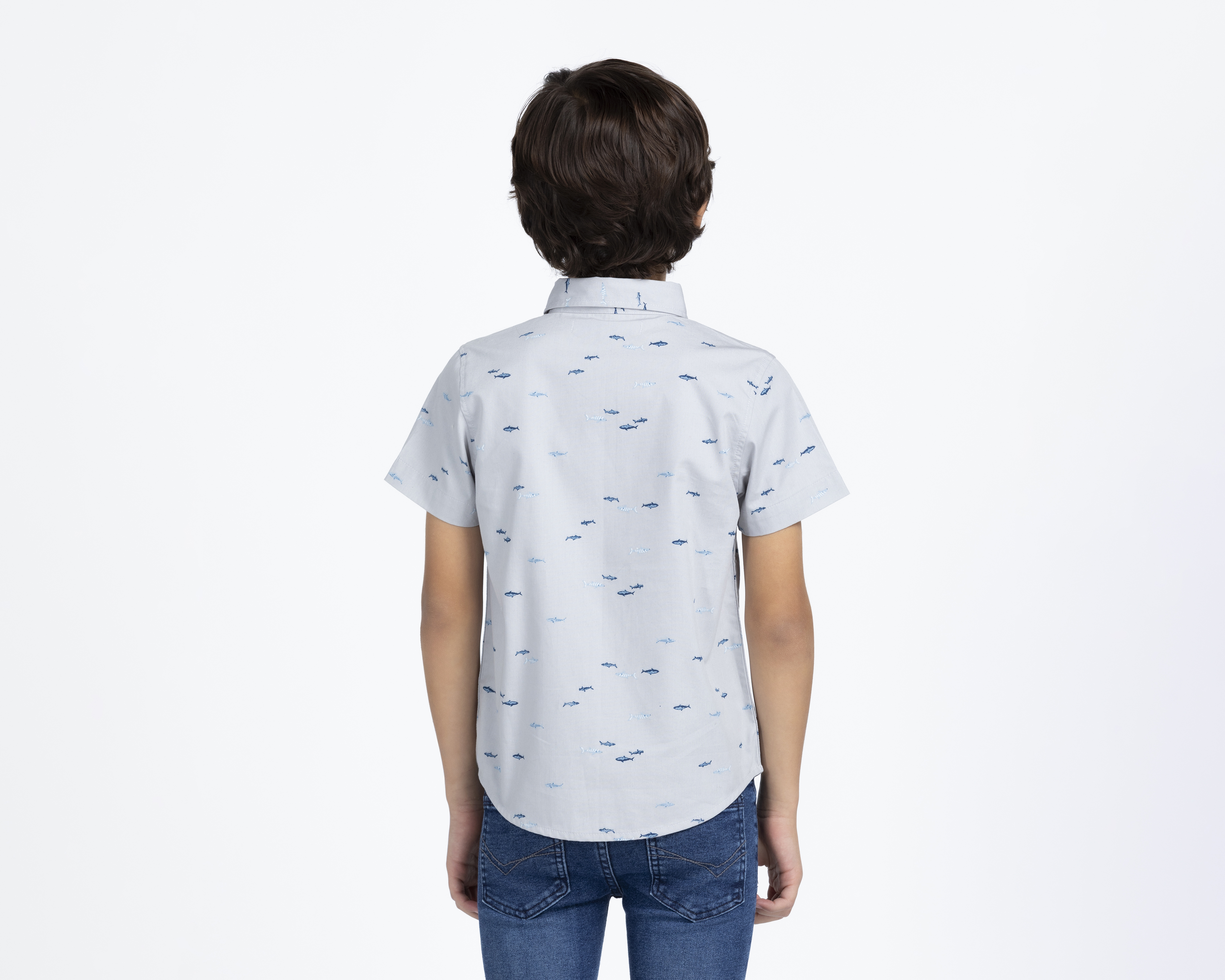 Foto 3 | Foto 3 | Camisa de Cuello Americano Azul Refill para Niño