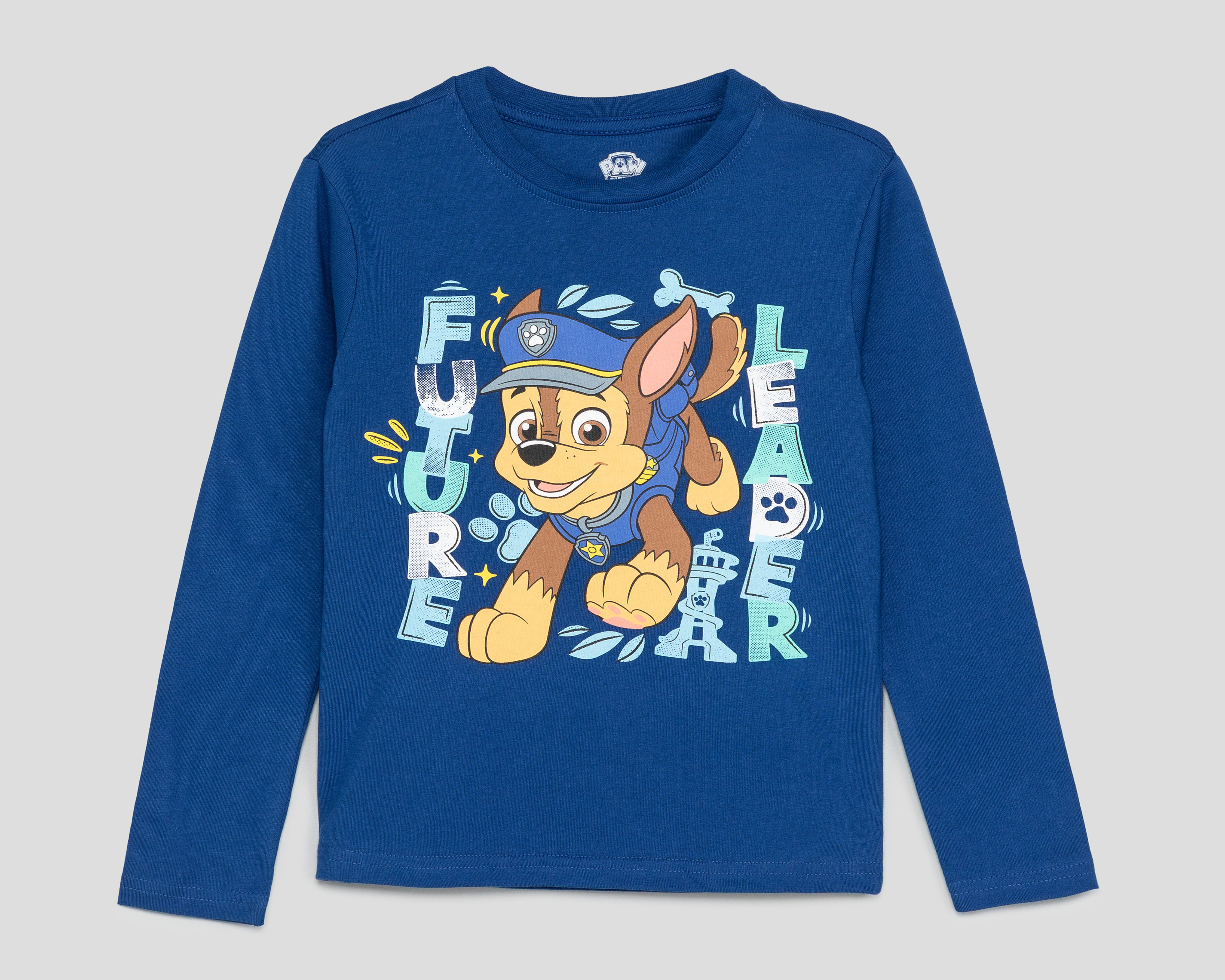 Foto 2 pulgar | Foto 1 | Playera Manga Larga Azul Paw Patrol para Niño