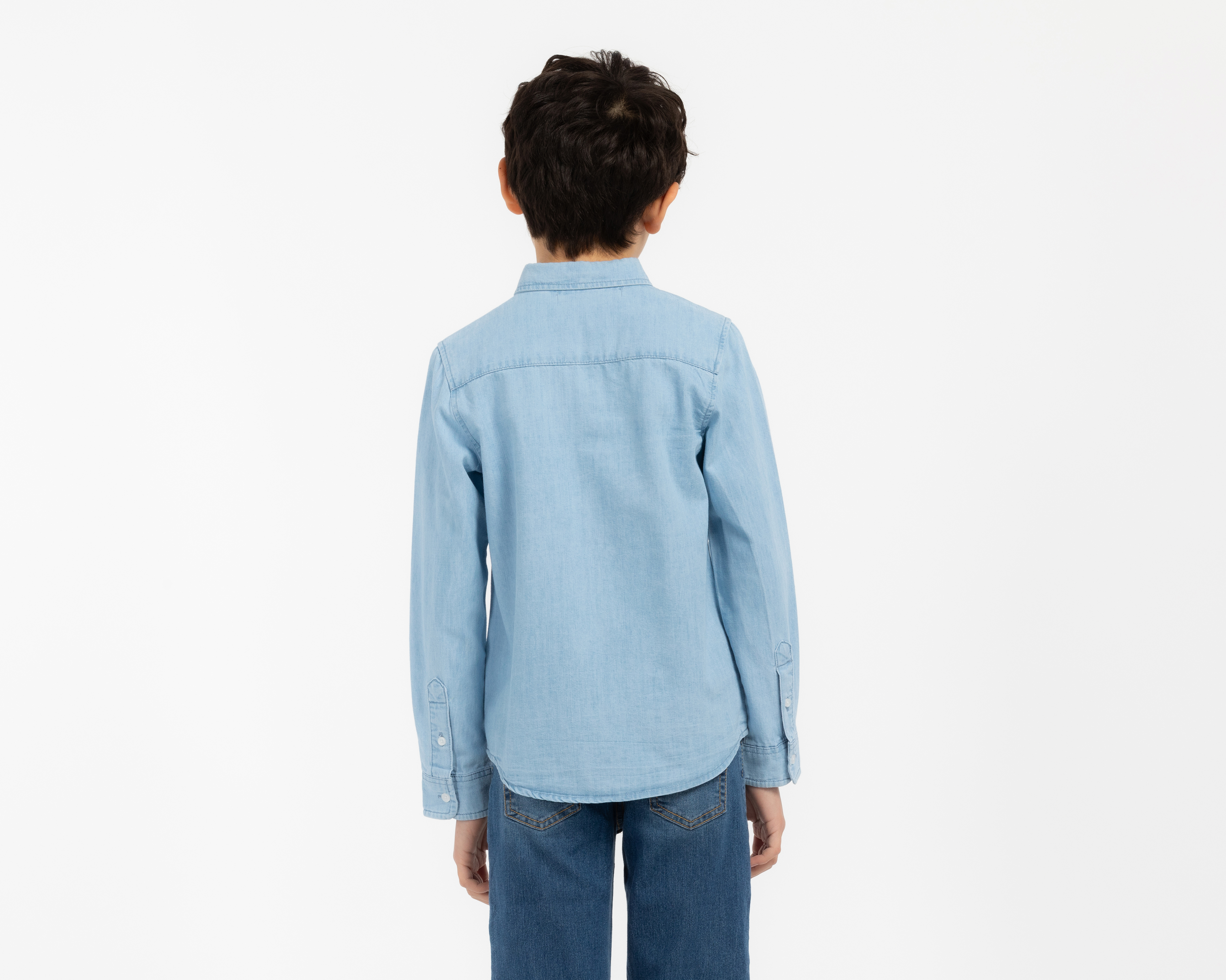 Foto 4 pulgar | Foto 3 | Camisa de Manga Larga Azul Refill para Niño