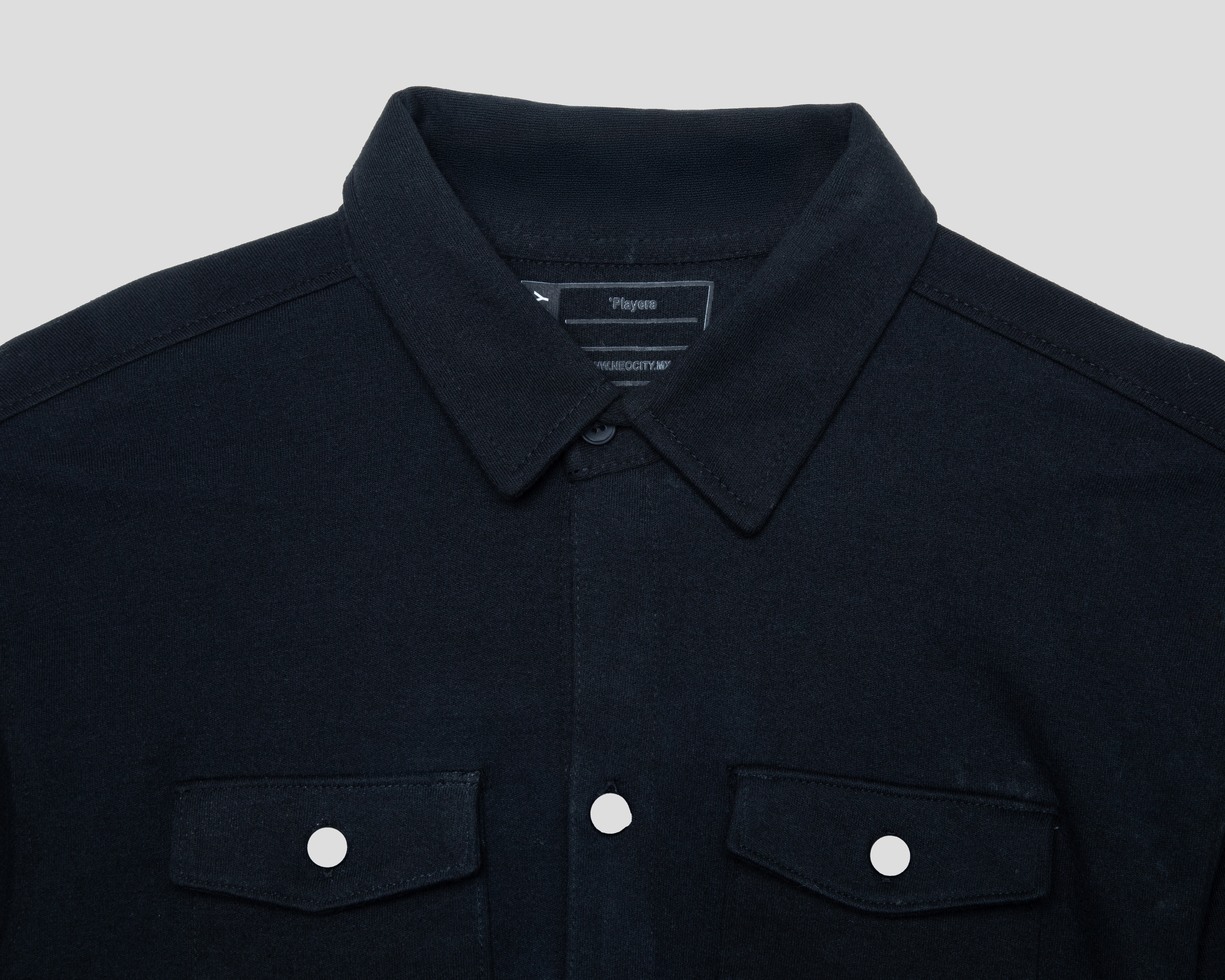 Foto 4 pulgar | Foto 3 | Camisa Manga Larga Negra Neo*City Juvenil