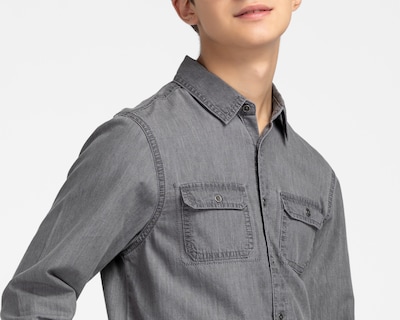 Foto 4 | Foto 4 | Camisa de Cuello Americano Gris Neo*City Juvenil