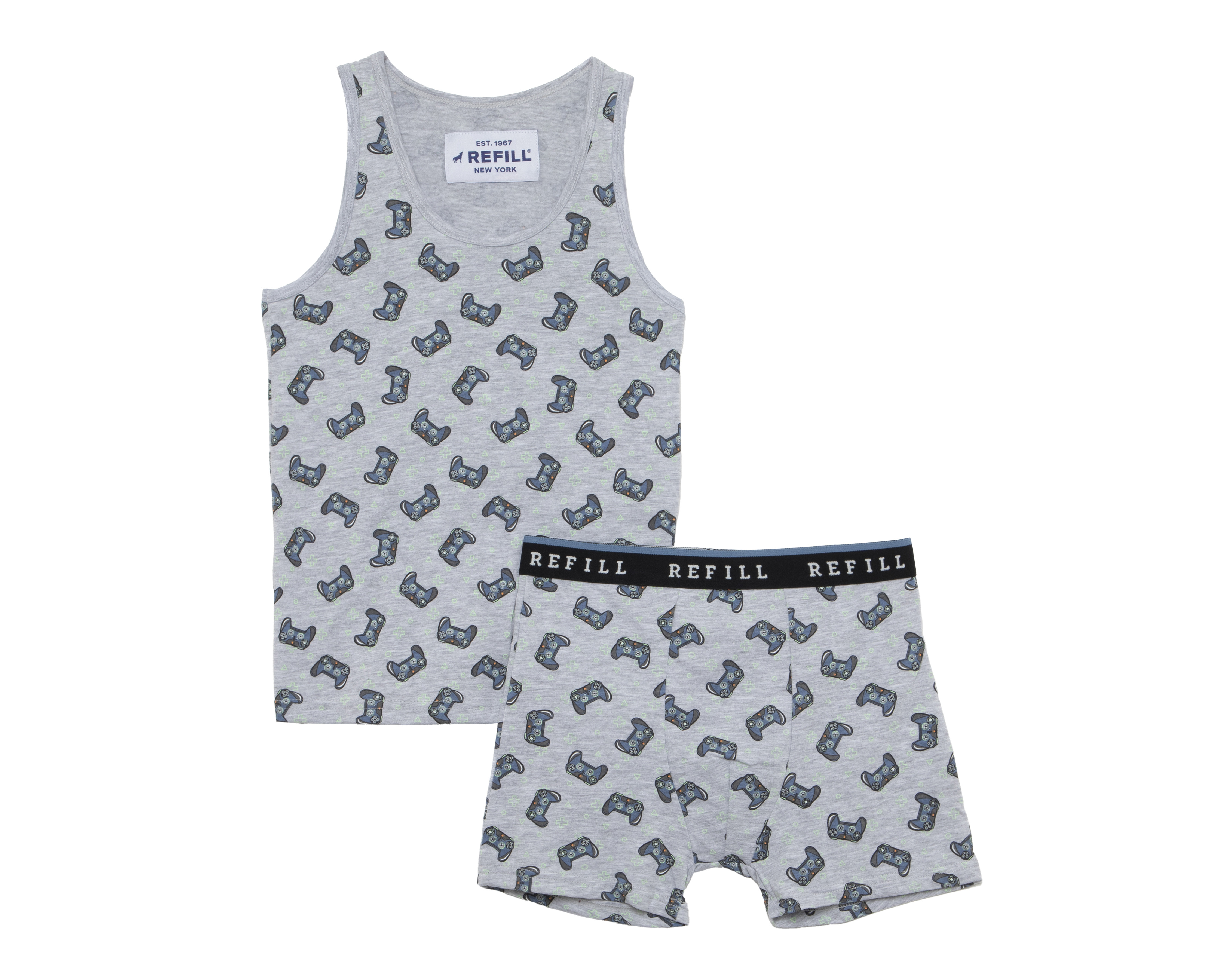 Camiseta Interior y Bóxer Refill para Niño 2 Piezas