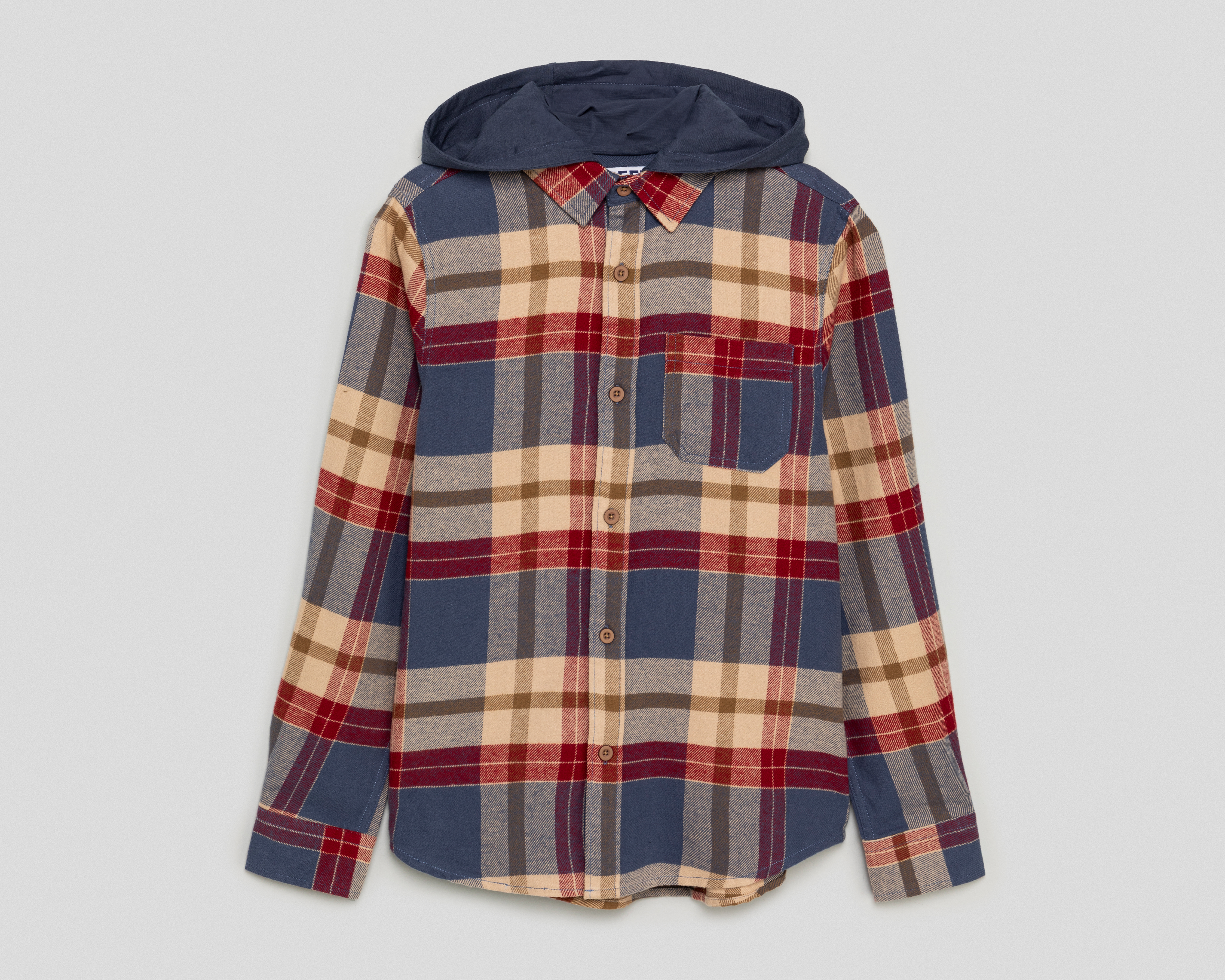 Camisa Manga Larga con Capucha Multicolor Refill para Niño