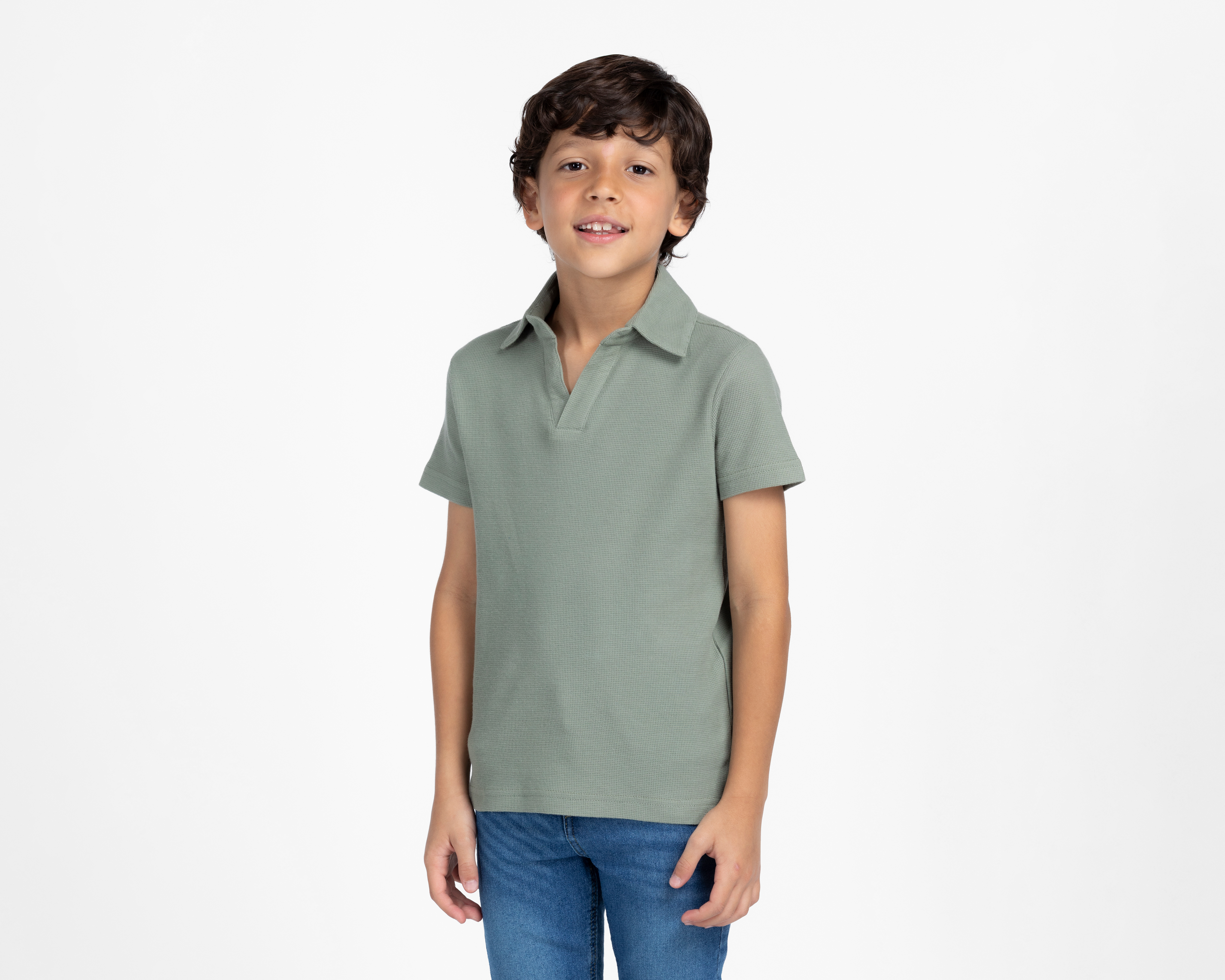 Foto 2 | Foto 2 | Playera Polo Refill Verde para Niño