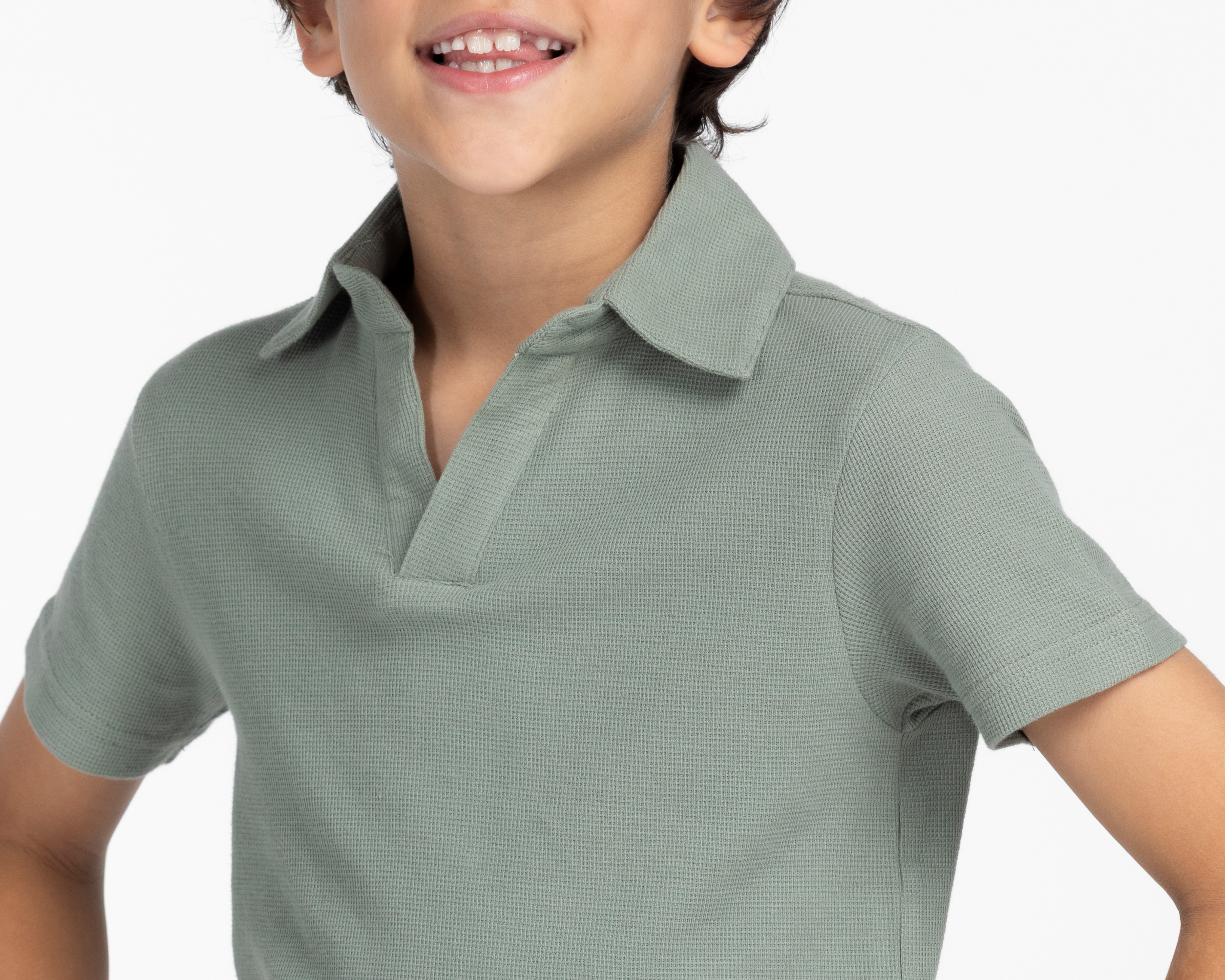 Foto 4 | Foto 4 | Playera Polo Refill Verde para Niño