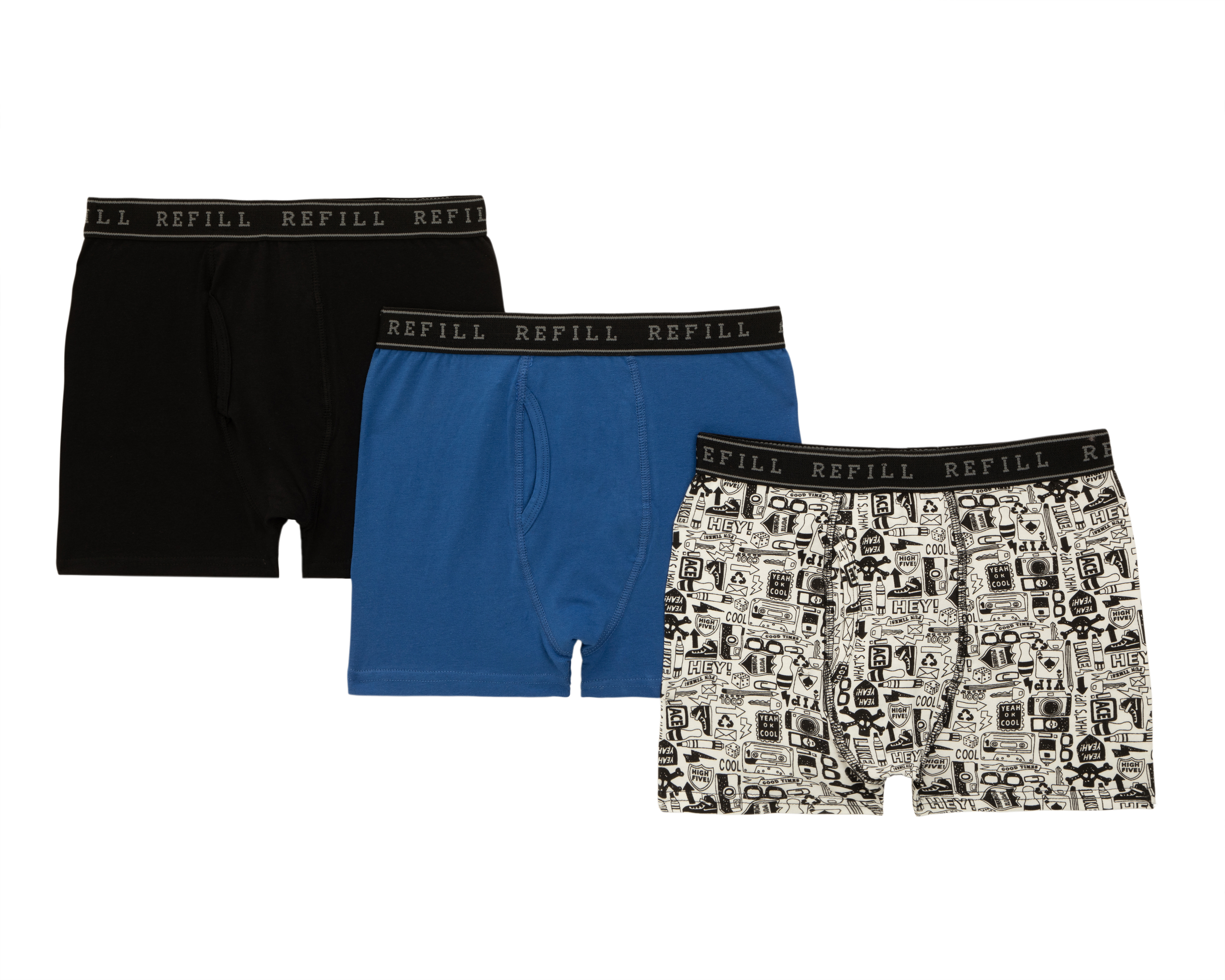 Bóxer Corto Refill para Niño 3 Piezas