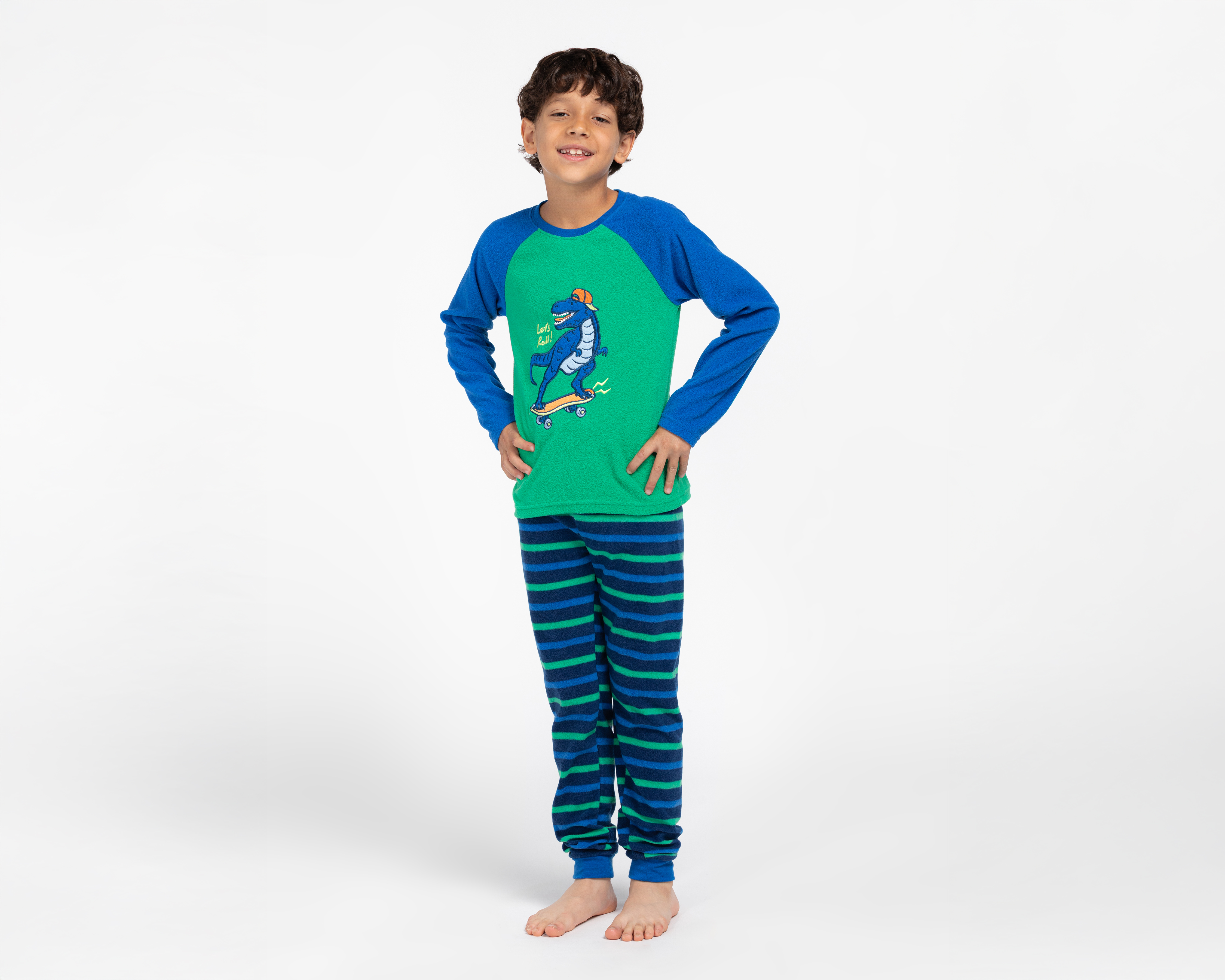 Foto 2 pulgar | Foto 1 | Pijama para Niño de Dinosaurio Refill