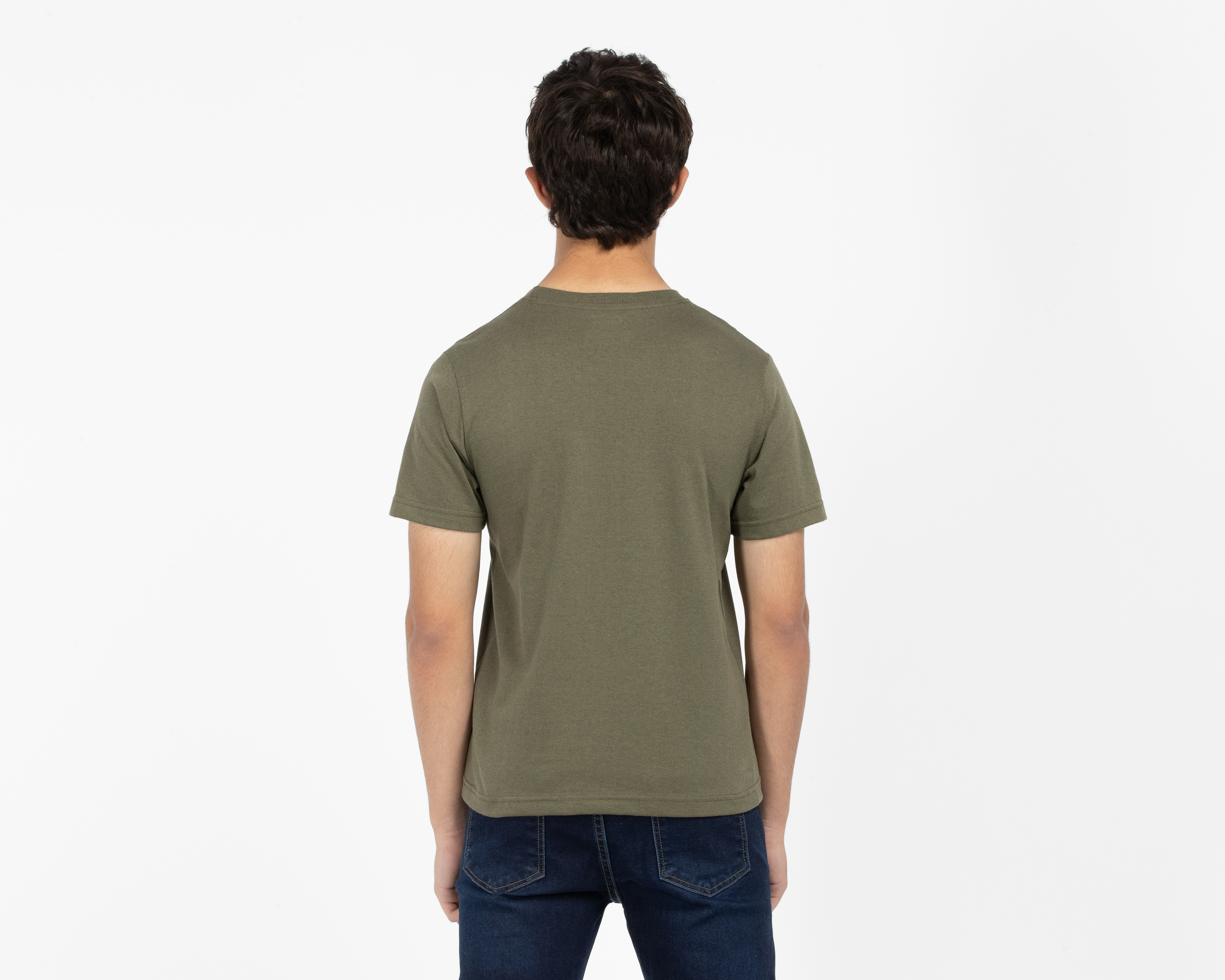 Foto 3 | Foto 3 | Playera de Cuello Redondo Verde Olivo Jeep Juvenil