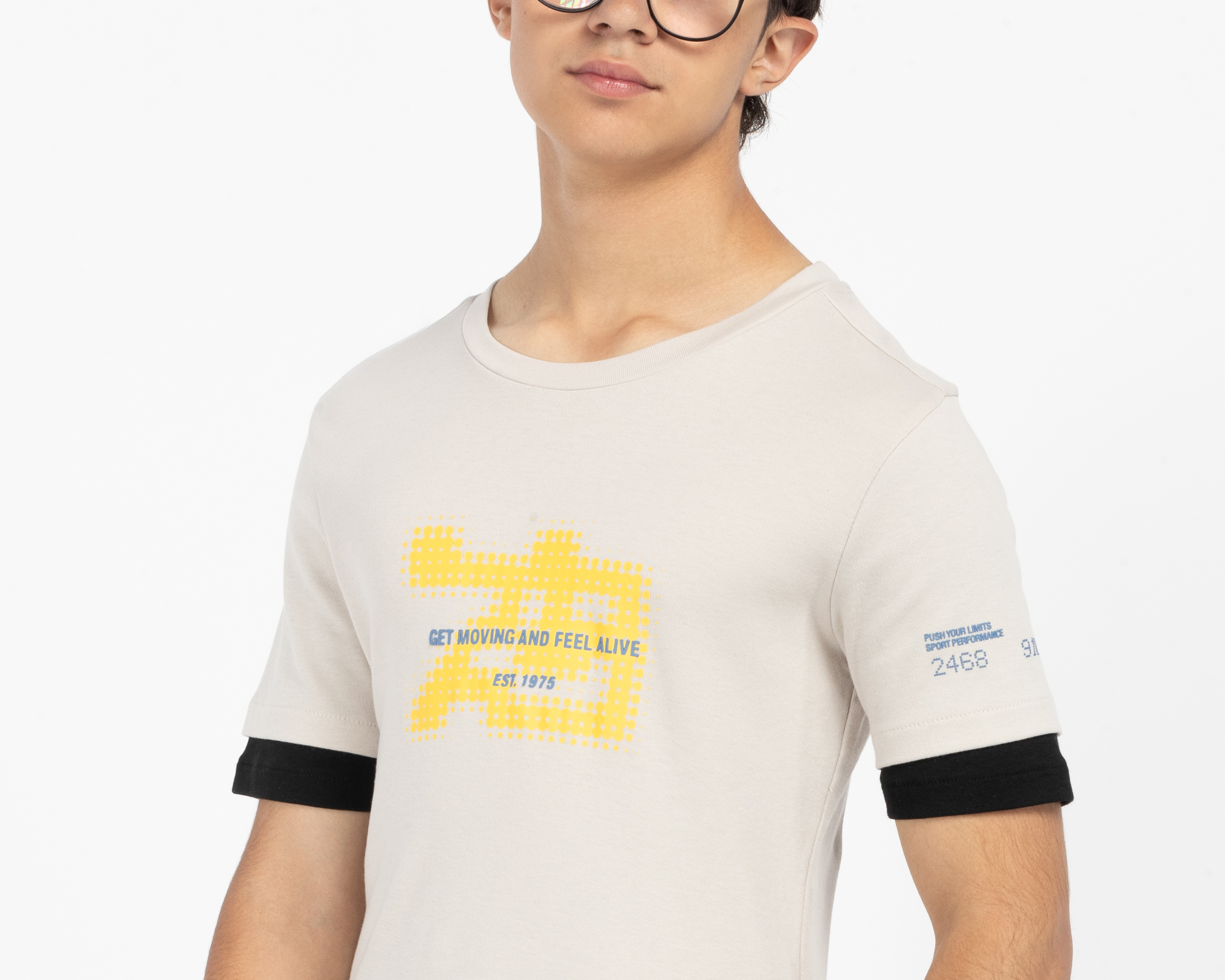 Foto 6 | Foto 4 | Playera de Cuello Redondo Crema Neo*City para Niño