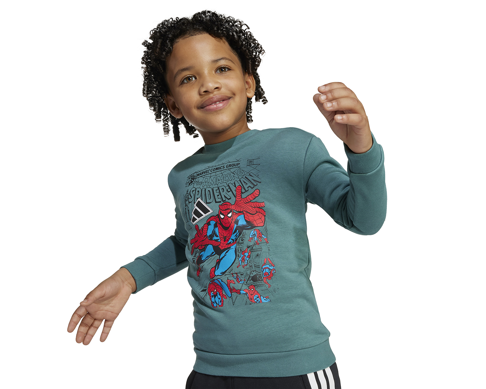 Foto 3 | Foto 3 | Pants y Sudadera Adidas Marvel Spider-Man para Niño