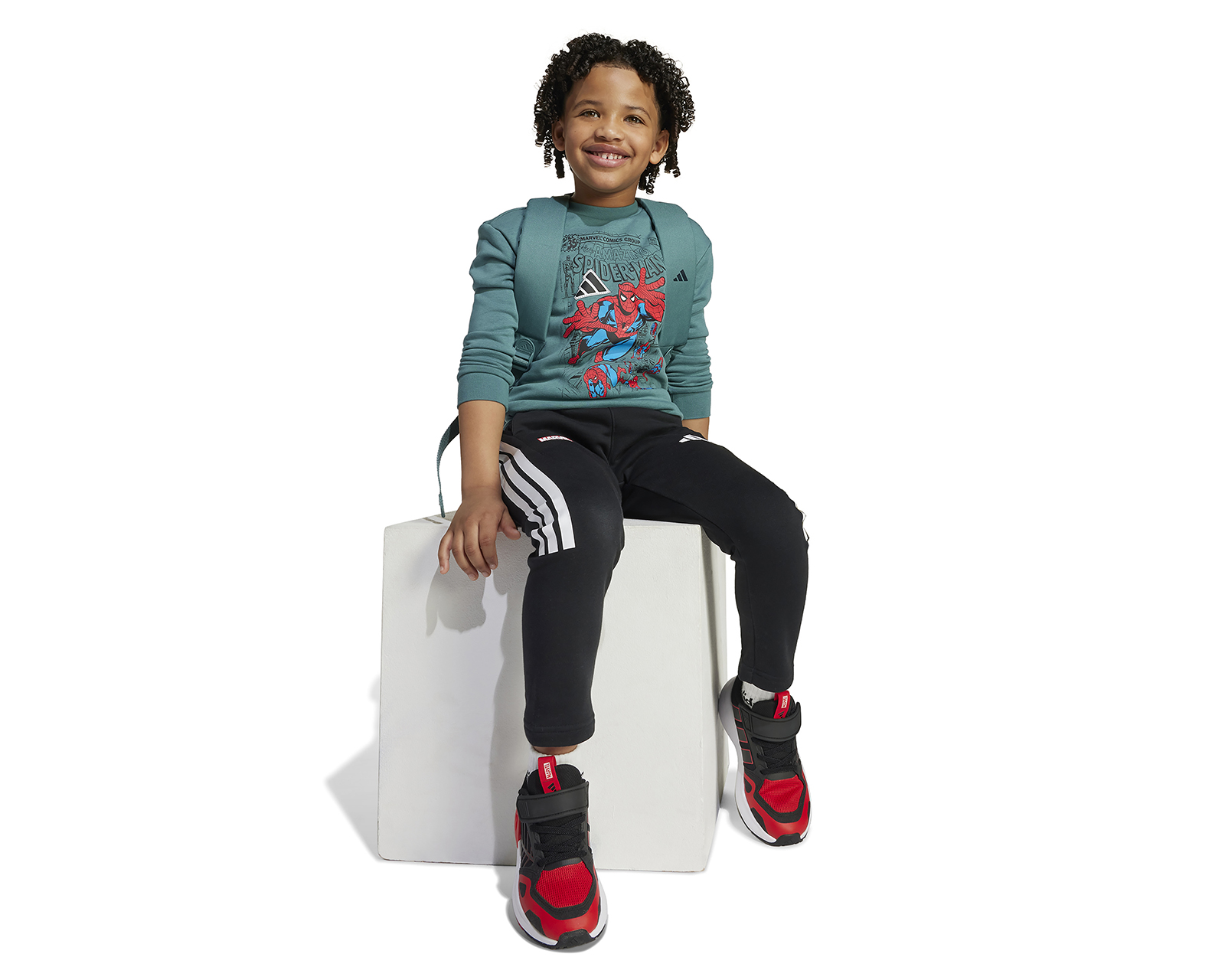 Foto 5 | Foto 5 | Pants y Sudadera Adidas Marvel Spider-Man para Niño