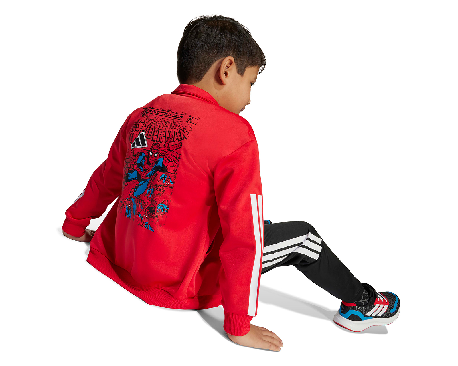 Foto 5 pulgar | Foto 4 | Pants y Chamarra Adidas Marvel Spider-Man para Niño
