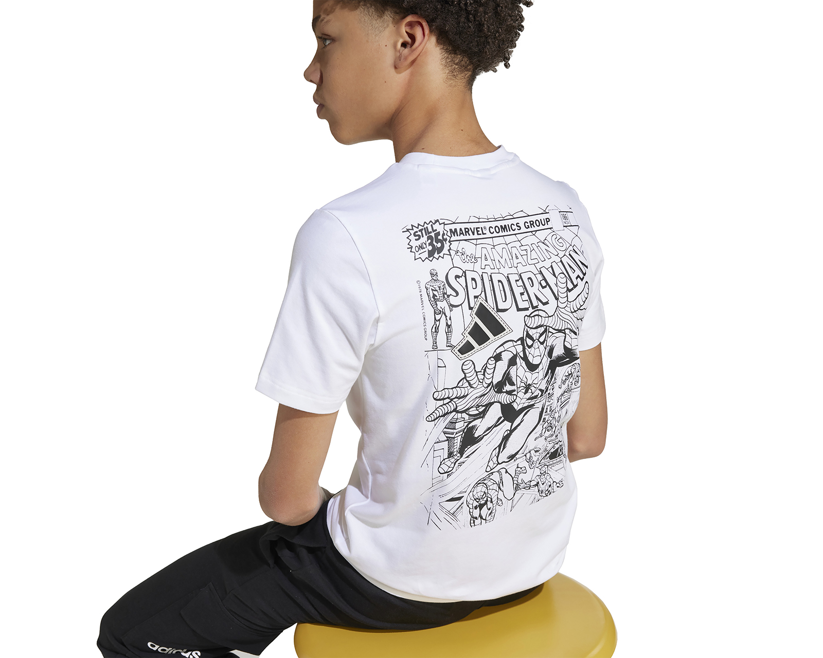 Foto 5 pulgar | Foto 4 | Playera Deportiva Adidas Marvel Spider-Man Juvenil