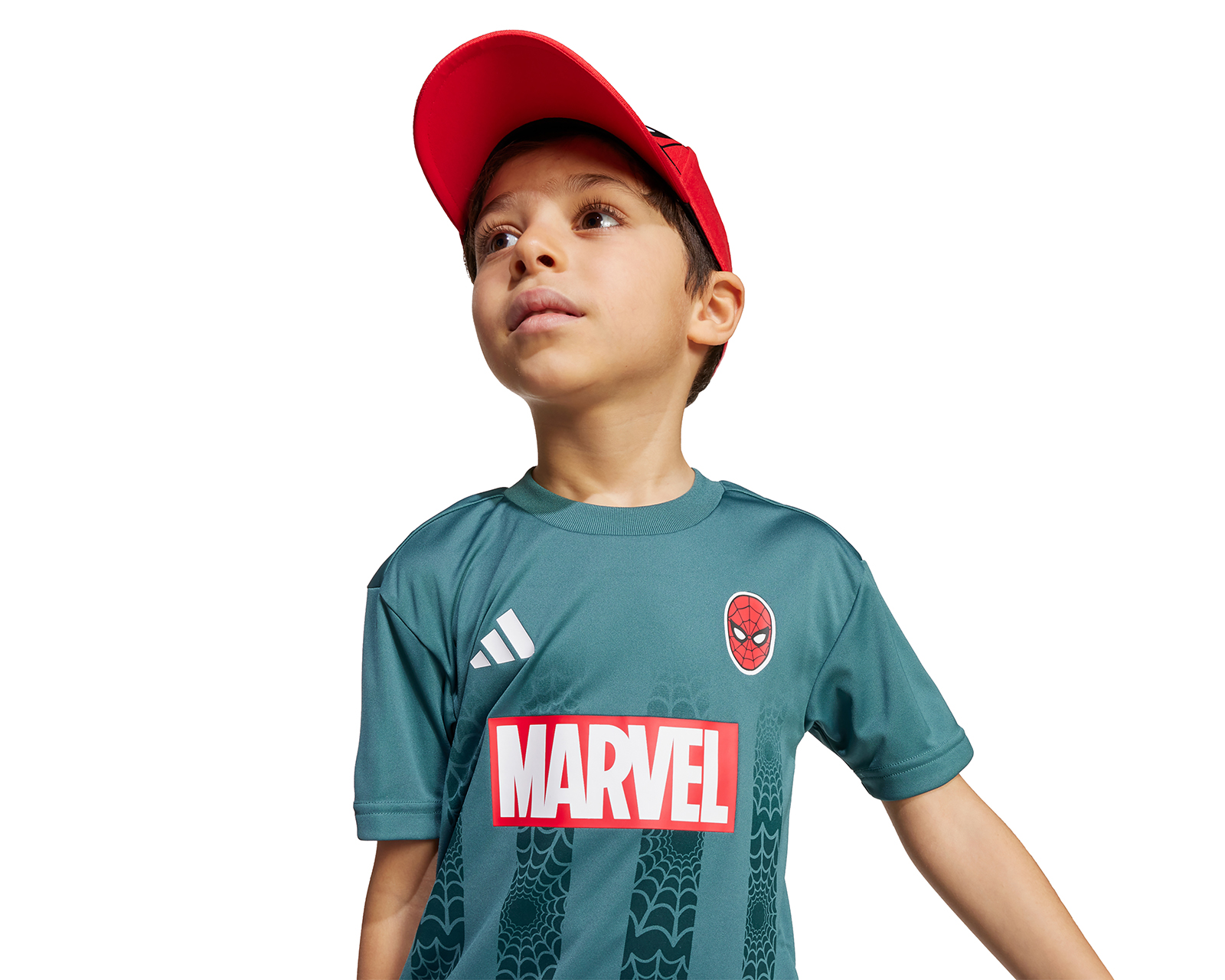 Foto 4 pulgar | Foto 3 | Playera y Short Adidas Marvel Hombre Araña Climacool para Niño