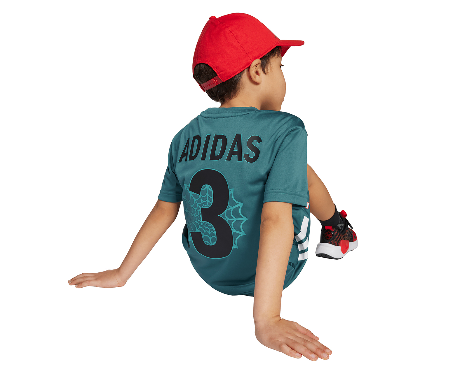 Foto 5 pulgar | Foto 4 | Playera y Short Adidas Marvel Hombre Araña Climacool para Niño