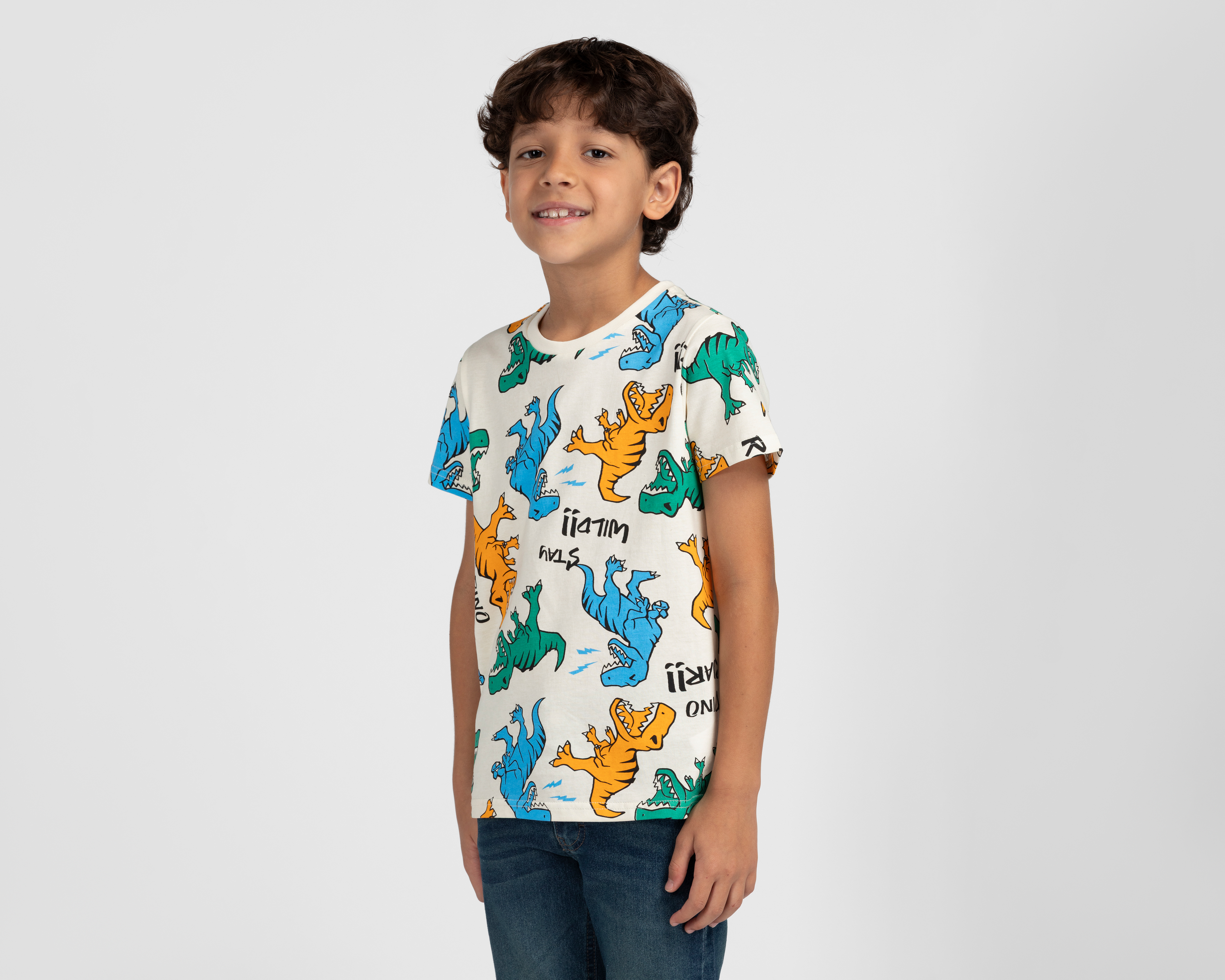 Foto 1 | Foto 1 | Playera de Cuello Redondo Multicolor Refill para Niño con Juguete