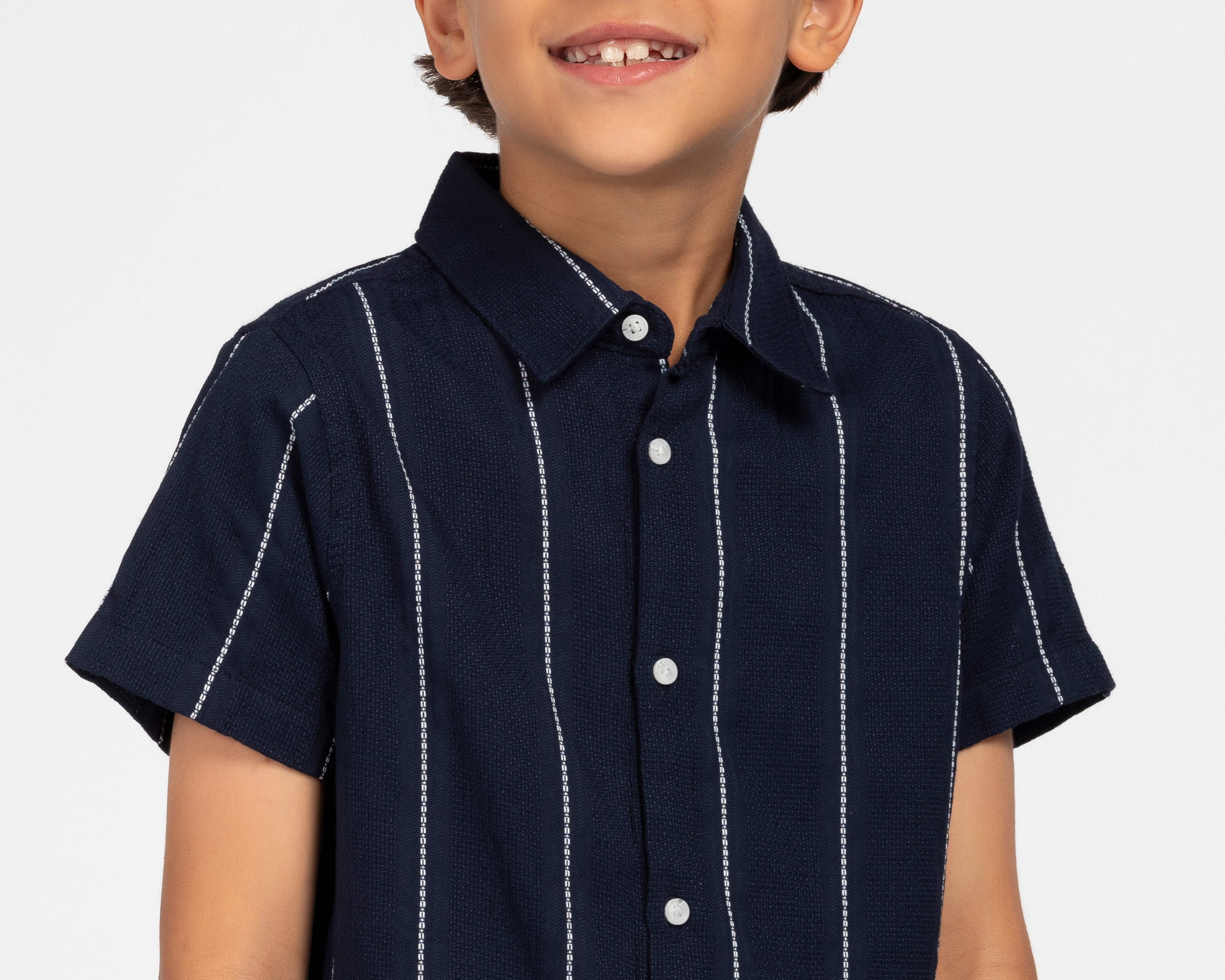 Foto 4 | Foto 4 | Camisa de Cuello Americano Azul Refill para Niño