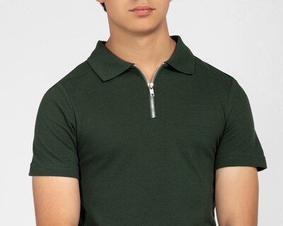 Foto 4 | Foto 4 | Playera Polo Refill con Cremallera Verde para Niño