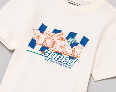 Foto 3 | Foto 3 | Playera de Cuello Redondo Blanca Refill para Niño