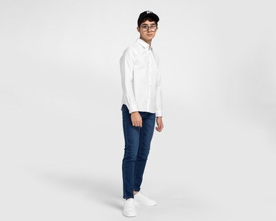 Foto 2 | Foto 2 | Camisa Cuello Americano Blanca Refill para Niño
