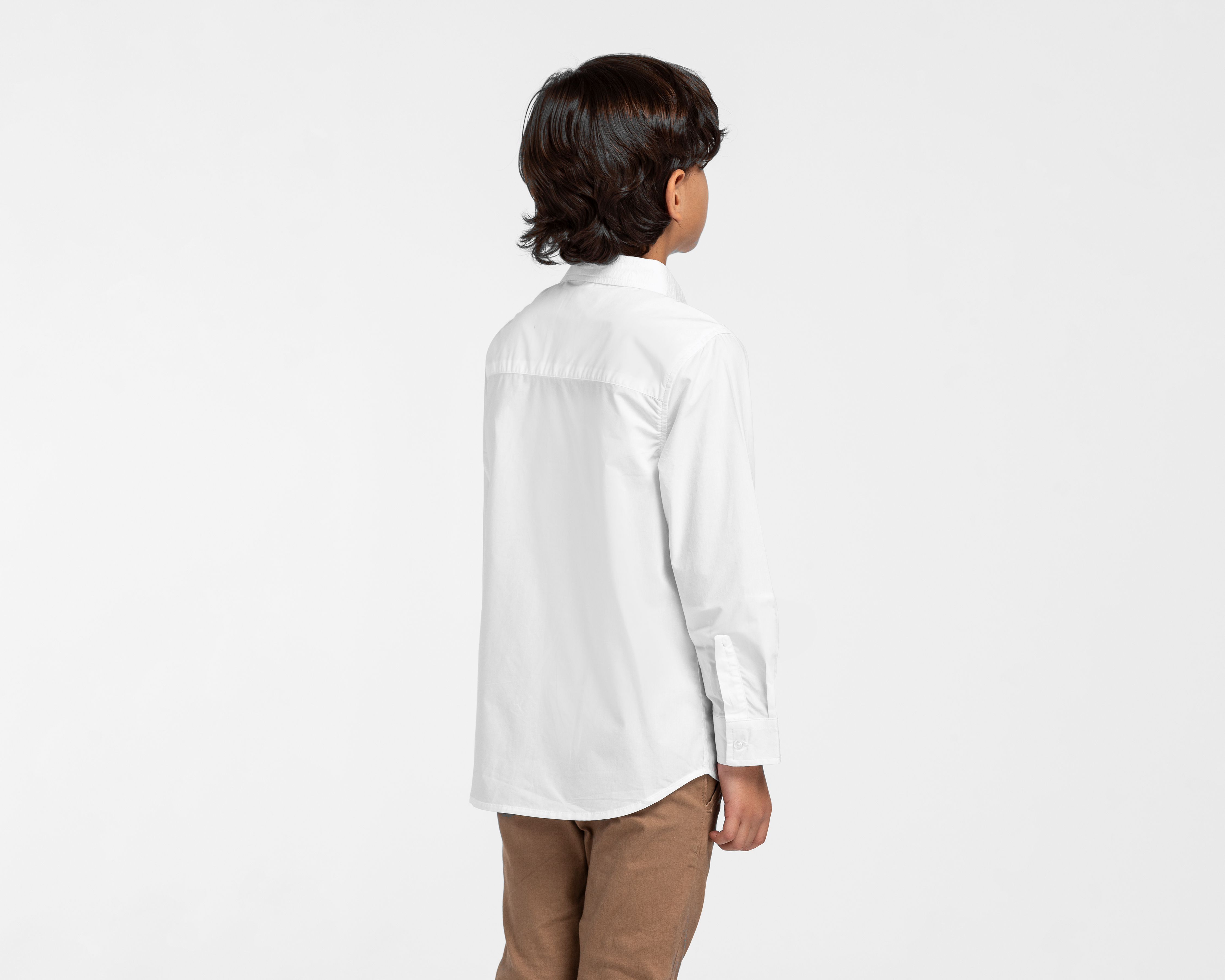 Foto 4 pulgar | Foto 3 | Camisa de Cuello Americano Blanca Refill para Niño