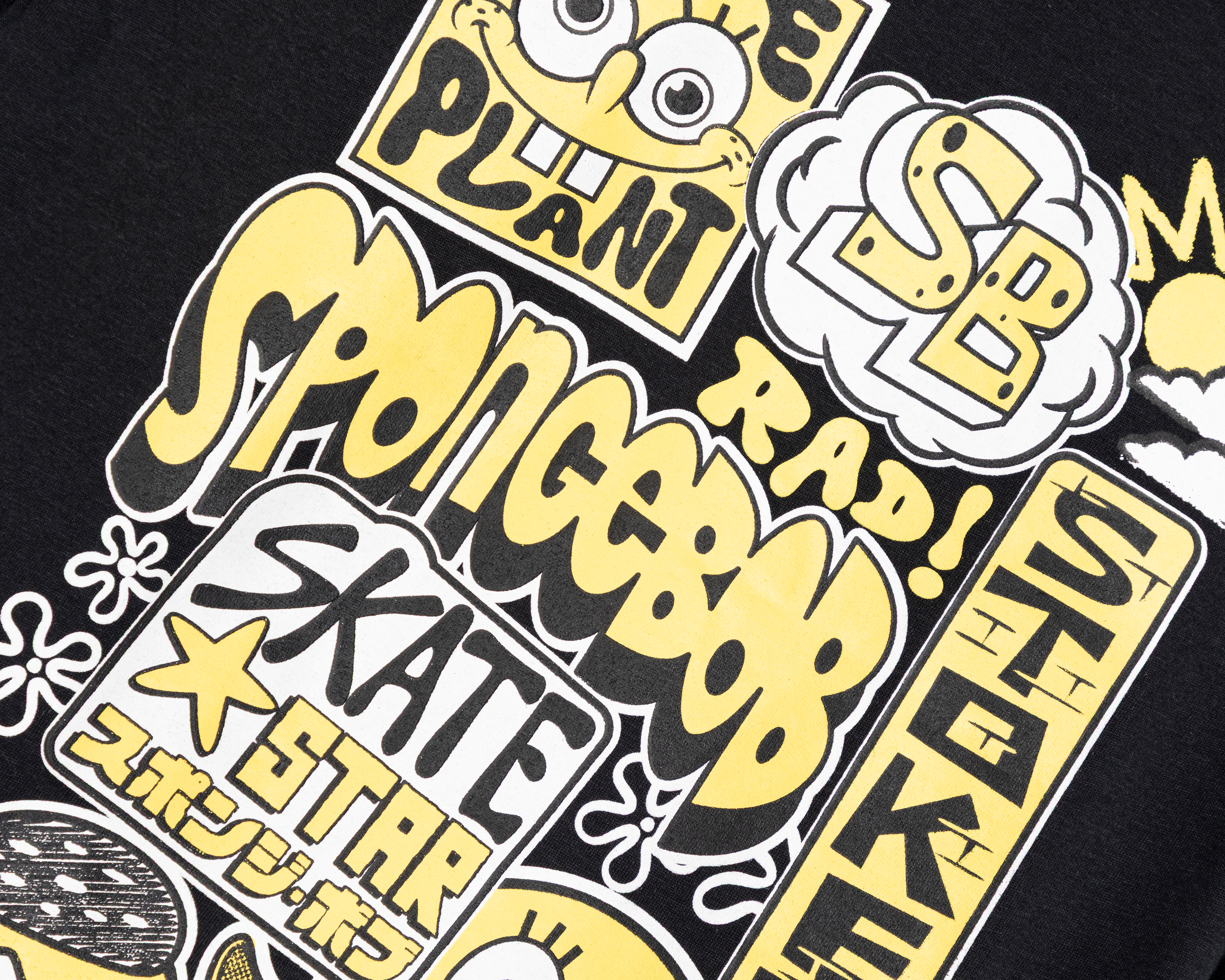 Foto 4 pulgar | Foto 3 | Playera de Cuello Redondo Negro Bob Esponja Juvenil