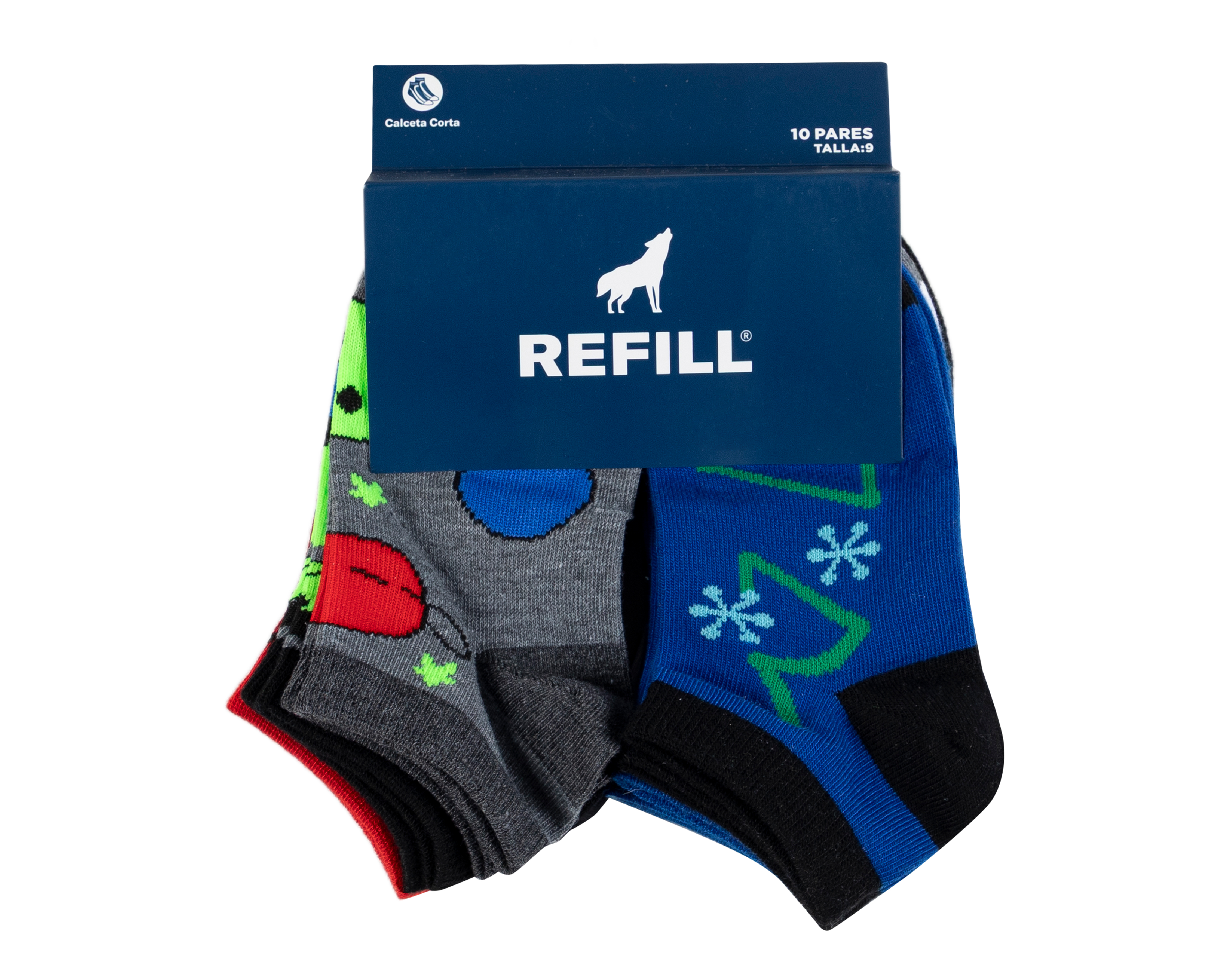 Foto 4 pulgar | Foto 3 | Calcetas Refill para Niño 10 Pares