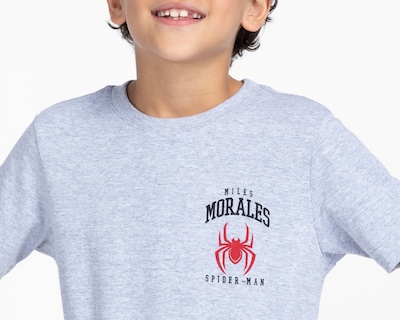 Foto 3 | Foto 3 | Playera de Cuello Redondo Gris Marvel Spider-Man para Niño
