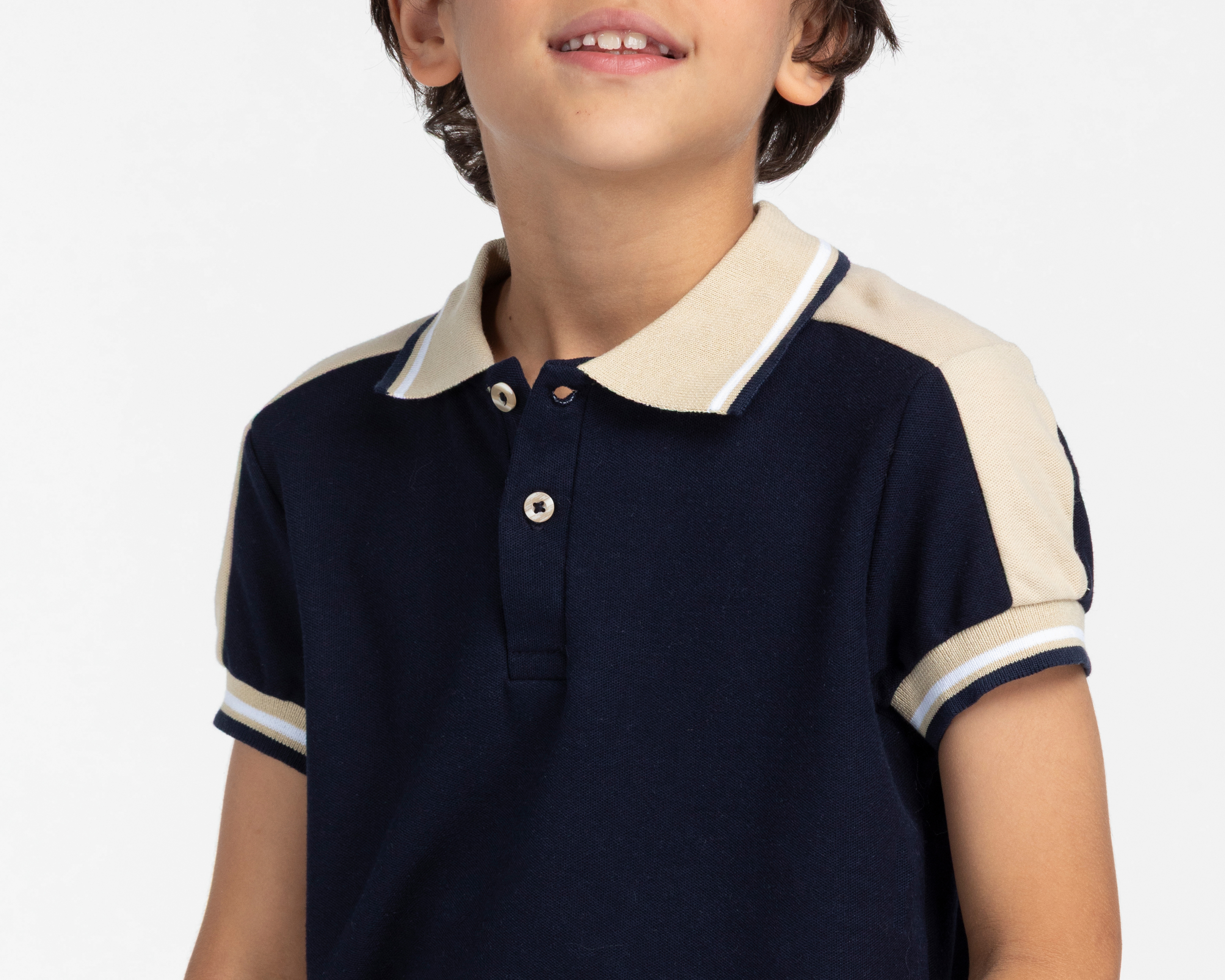 Foto 4 | Foto 4 | Playera Polo Refill Manga Corta Azul Marino para Niño