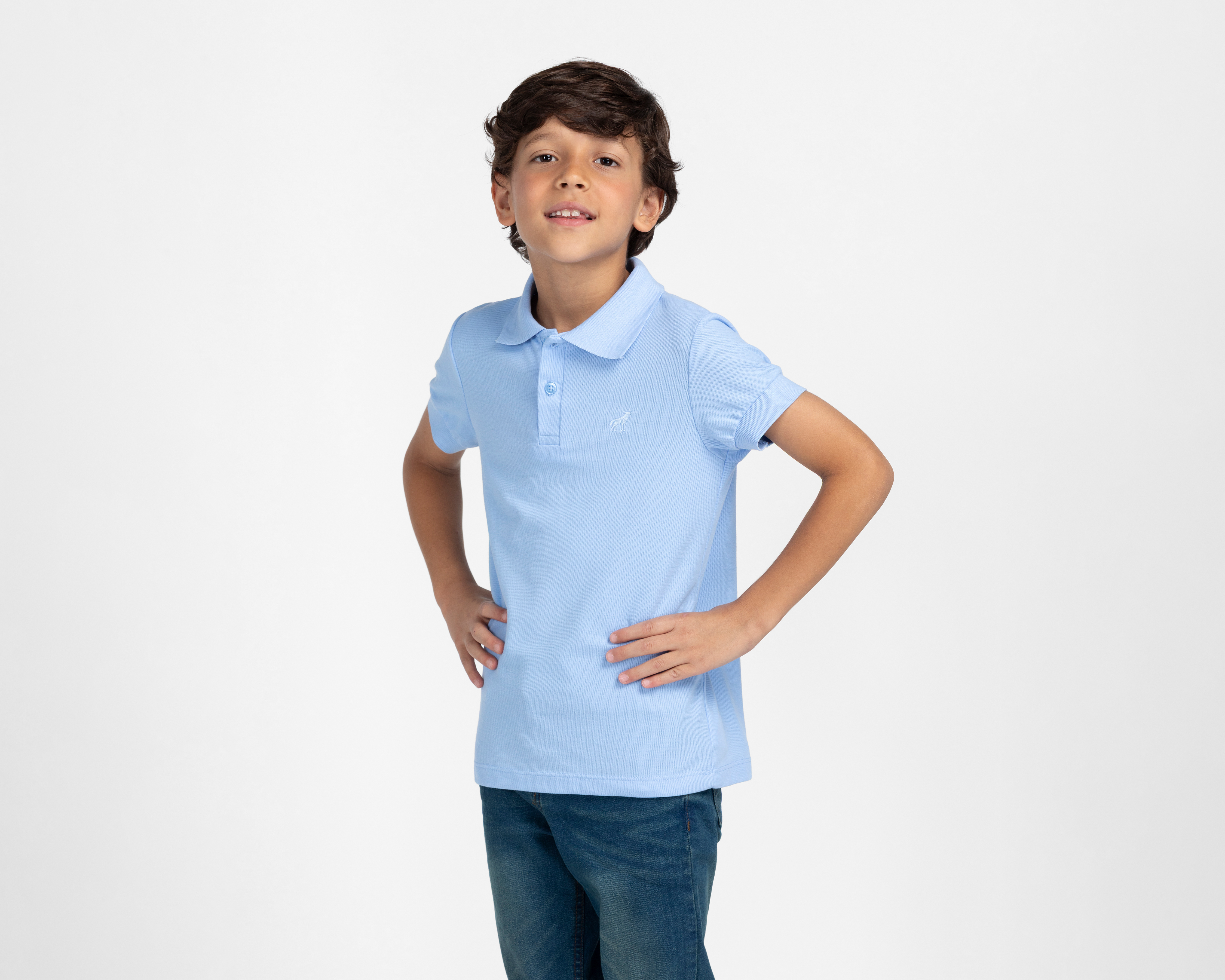 Foto 1 | Foto 1 | Playera Polo Refill Azul para Niño