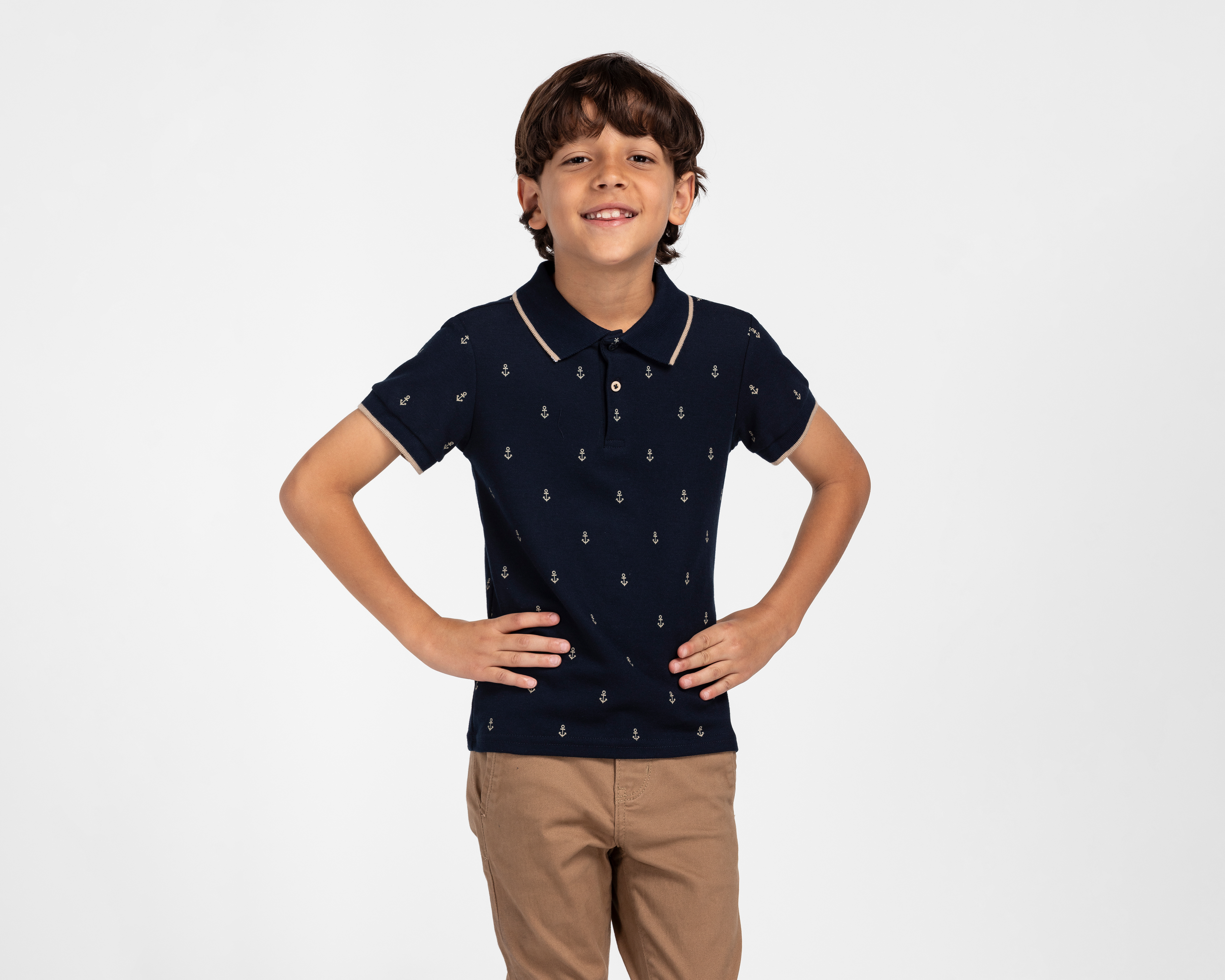 Foto 1 | Foto 1 | Playera Polo Refill Azul Marino para Niño