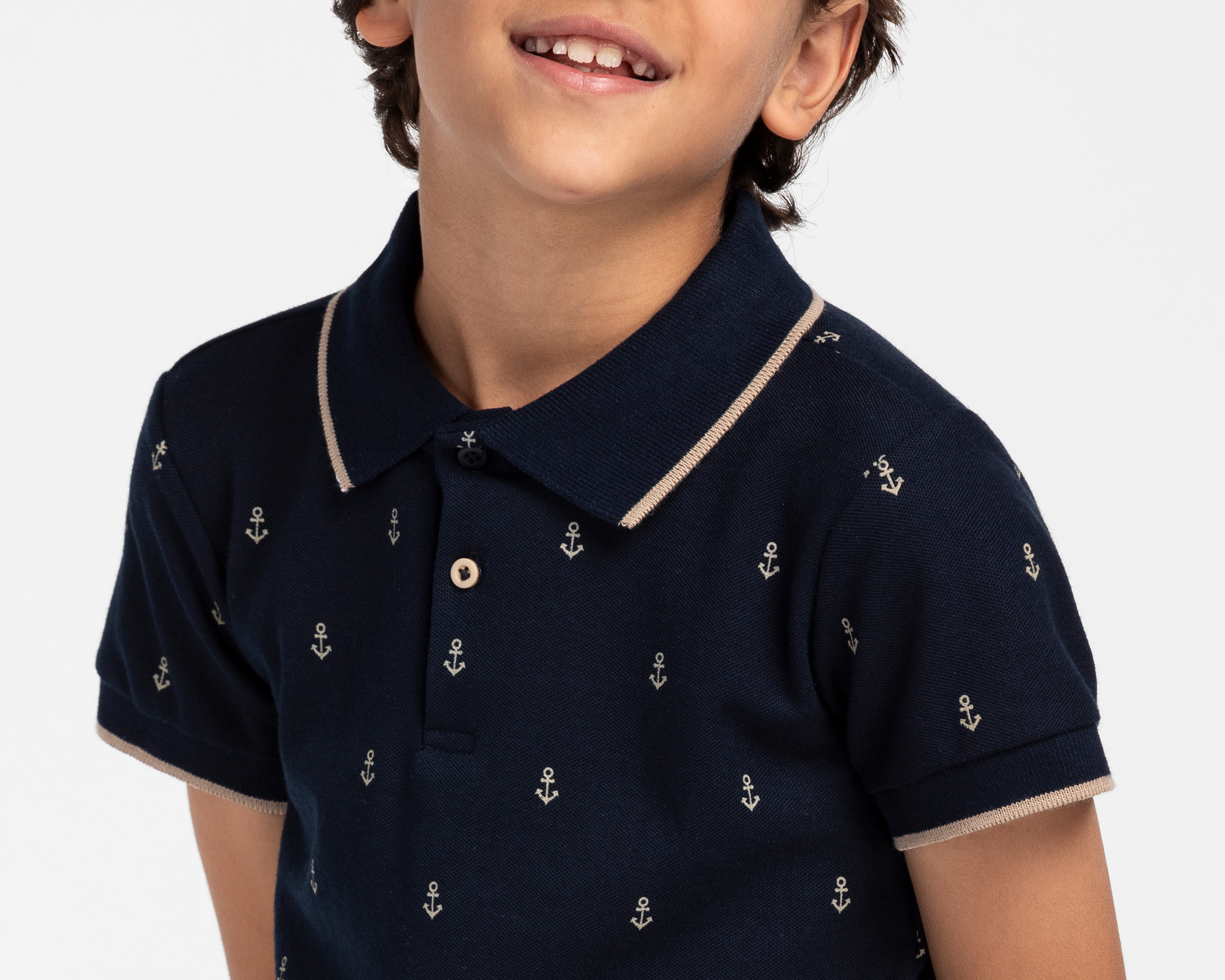 Foto 4 | Foto 4 | Playera Polo Refill Azul Marino para Niño
