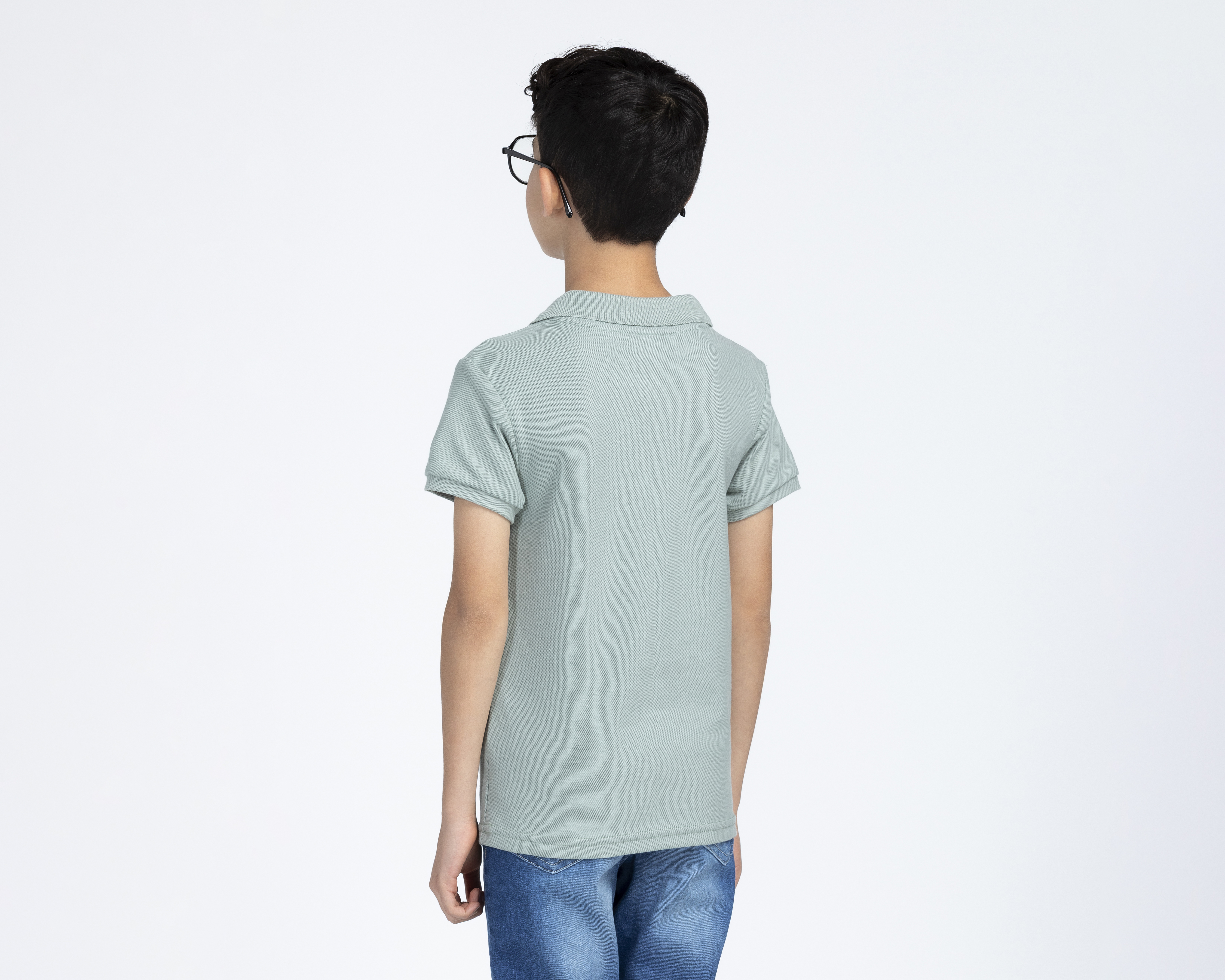 Foto 4 pulgar | Foto 3 | Playera Polo Refill Verde para Niño